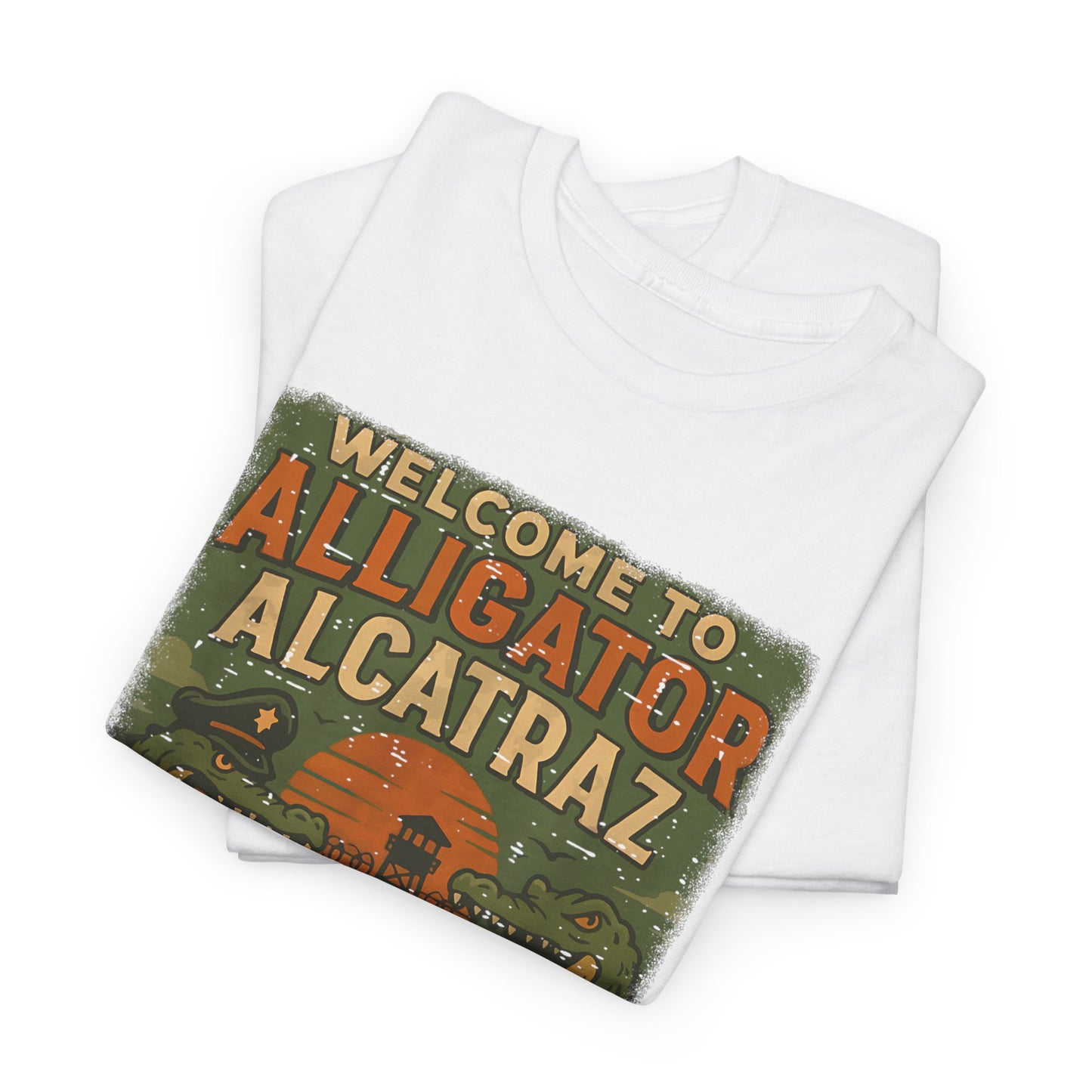 Alligator Alcatraz T-Shirt – Retro Vibe Tee