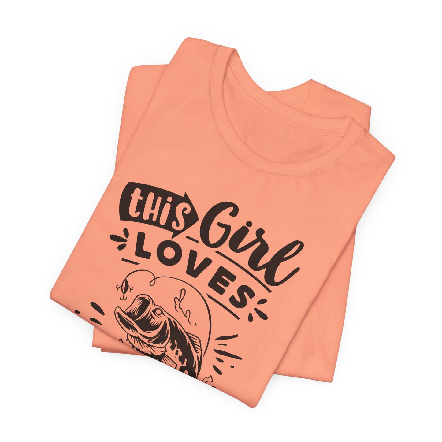 This Girl Loves Fishing T-Shirt For Outdoorsy T Shirt For Lady Angler TShirt