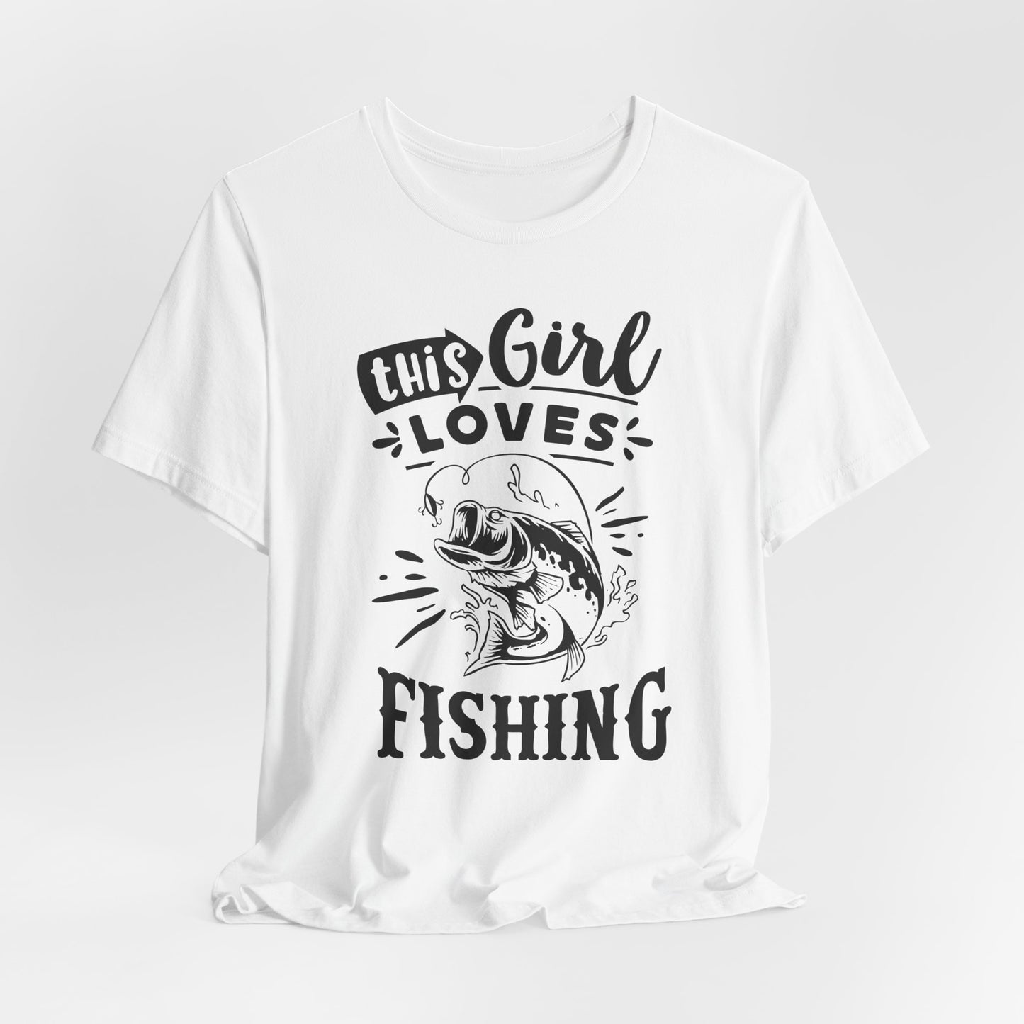 This Girl Loves Fishing T-Shirt For Outdoorsy T Shirt For Lady Angler TShirt