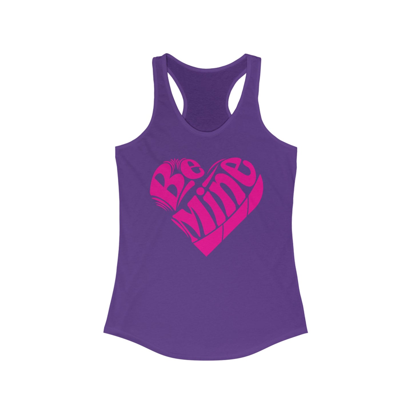 Valentine Heart Racerback Tank For Be Mine Tank Top