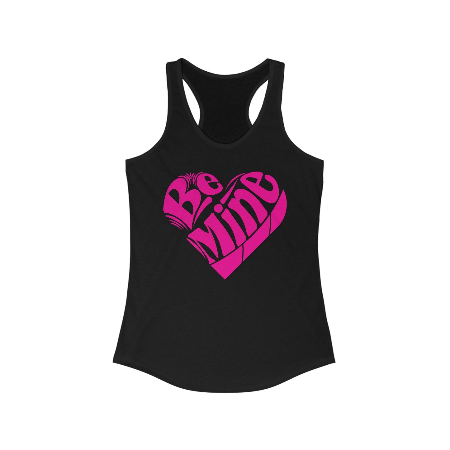 Valentine Heart Racerback Tank For Be Mine Tank Top