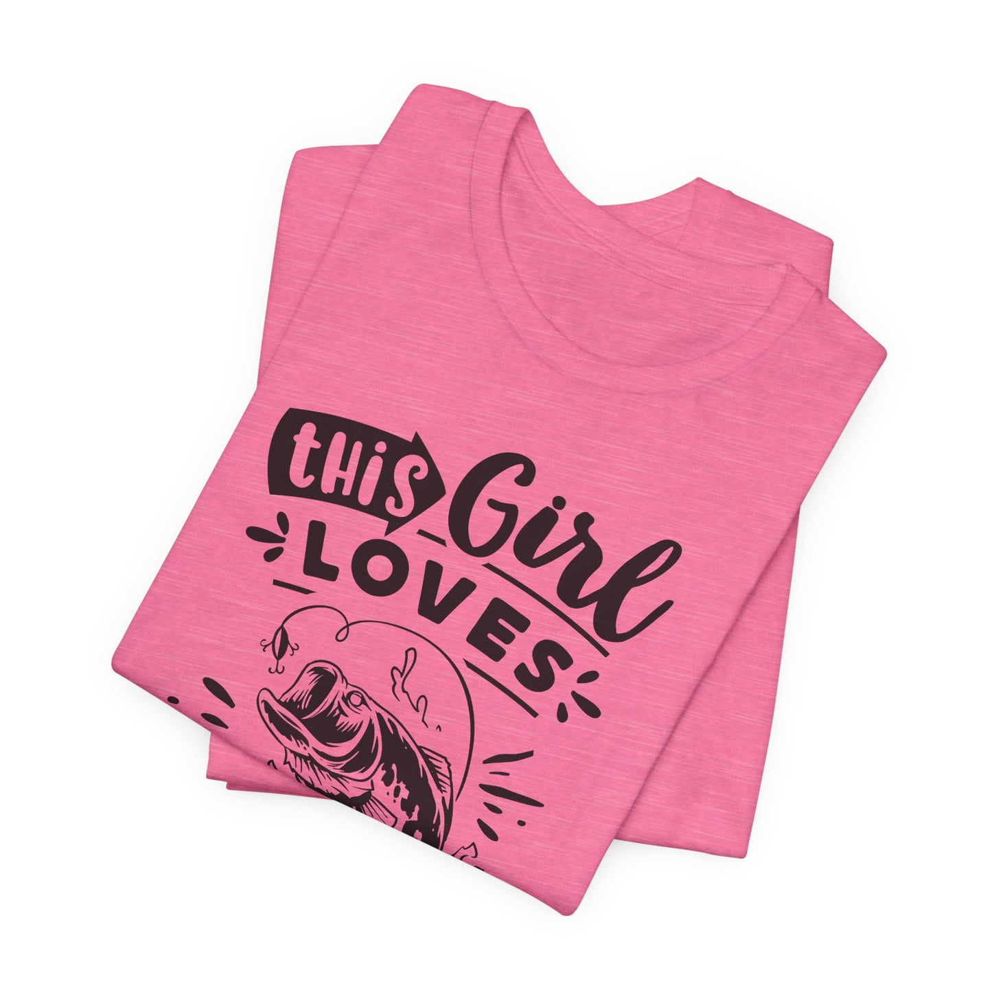 This Girl Loves Fishing T-Shirt For Outdoorsy T Shirt For Lady Angler TShirt