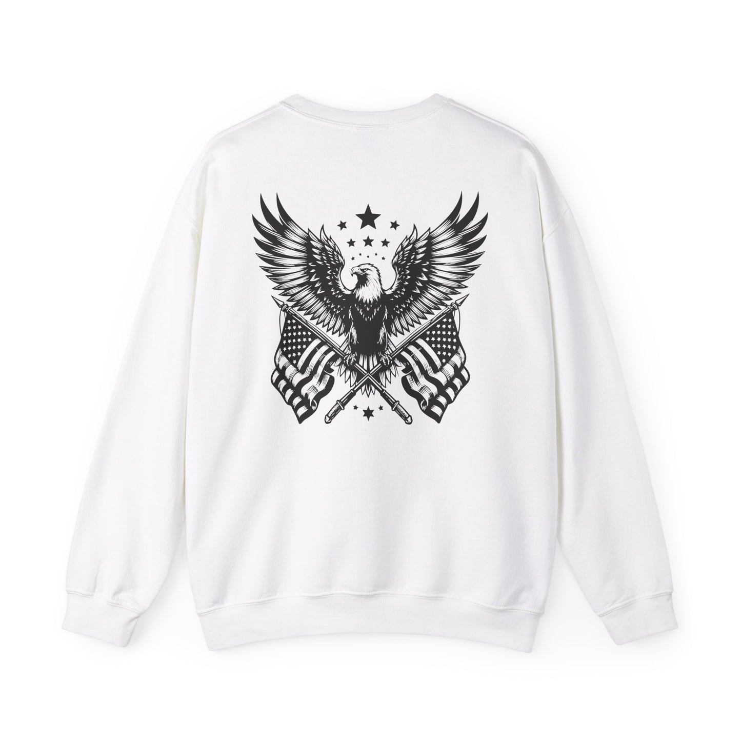 Eagle Sweatshirt For Patriotic Winter Wear For America