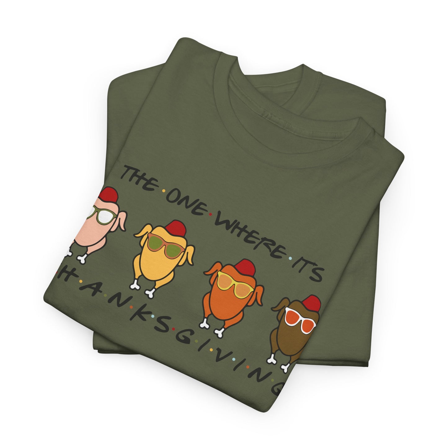 Friends Vibe T-Shirt For The One Where It's Thanksgiving T Shirt For Funny Turkey TShirt