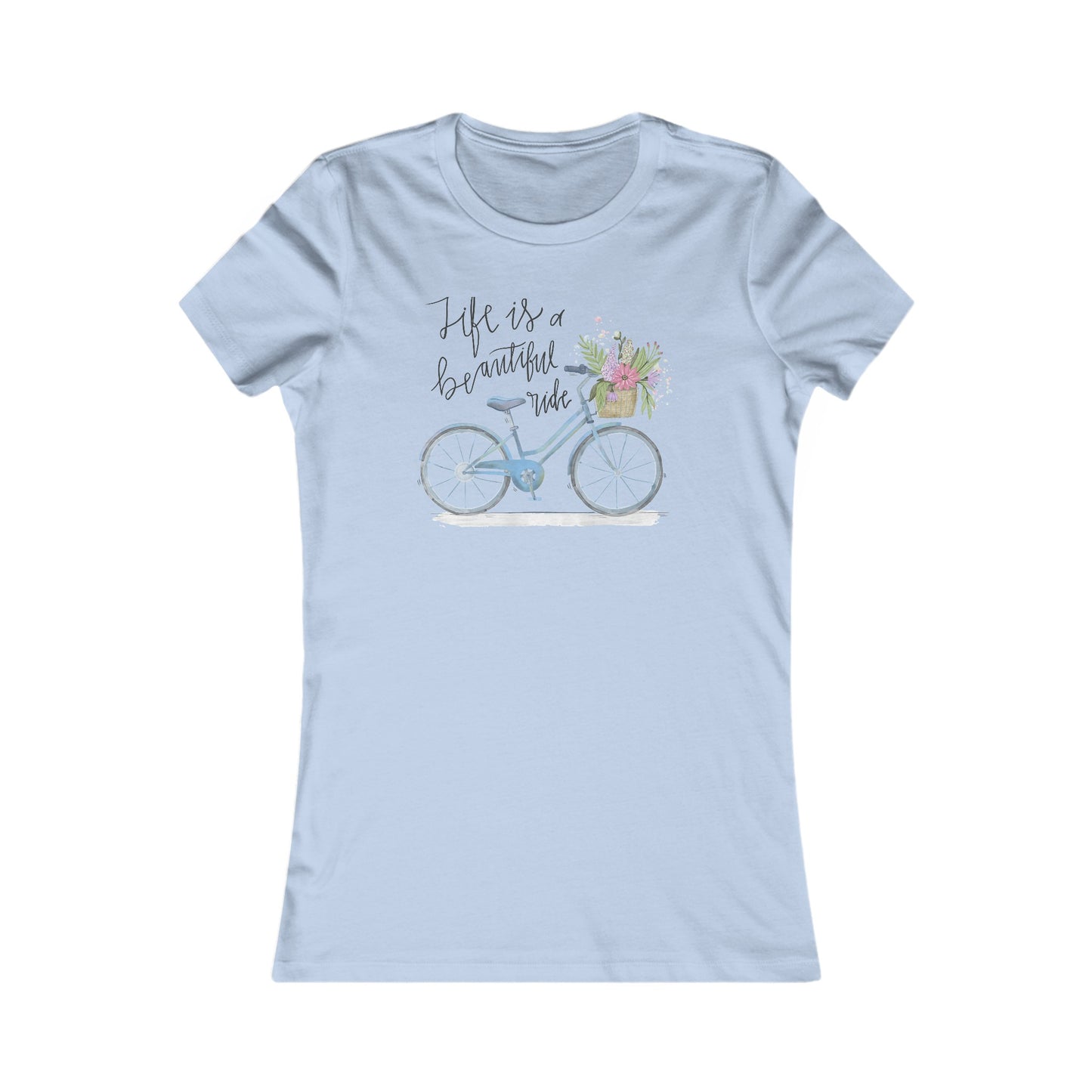 Bicycle T-Shirt For Beautiful Ride TShirt For Girl T Shirt For Woman Shirt For Feminine Bike Shirt For Bicycle Gift