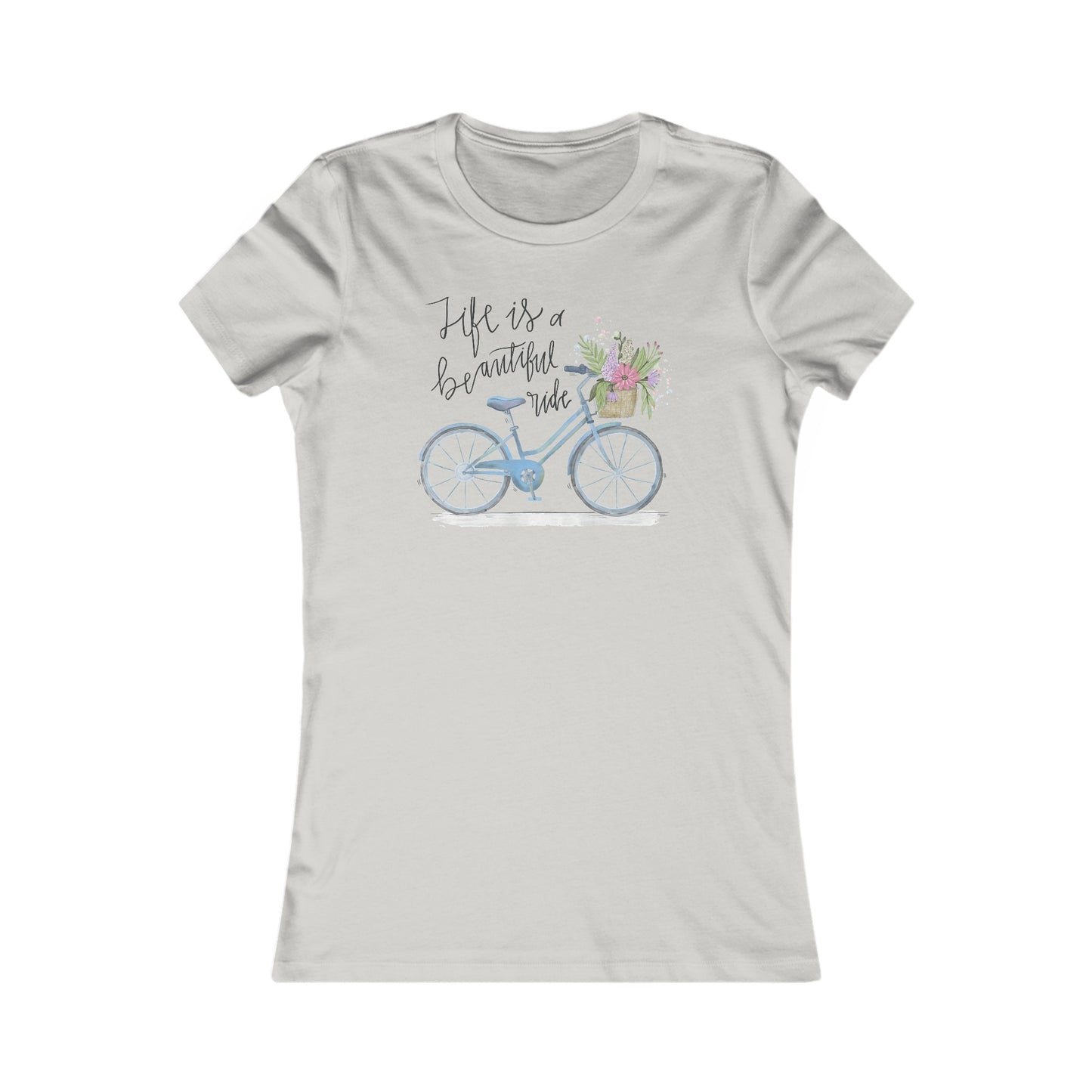 Bicycle T-Shirt For Beautiful Ride TShirt For Girl T Shirt For Woman Shirt For Feminine Bike Shirt For Bicycle Gift