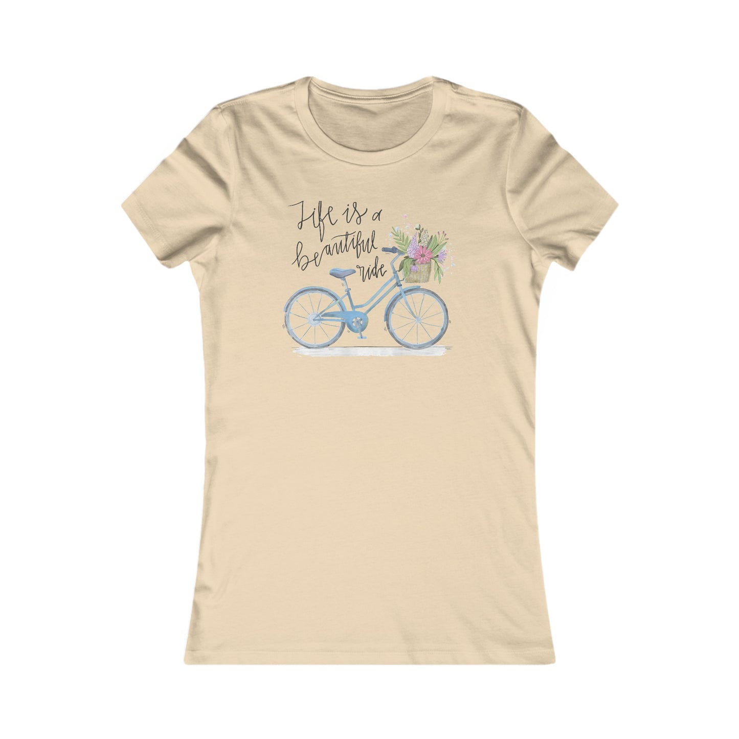 Bicycle T-Shirt For Beautiful Ride TShirt For Girl T Shirt For Woman Shirt For Feminine Bike Shirt For Bicycle Gift