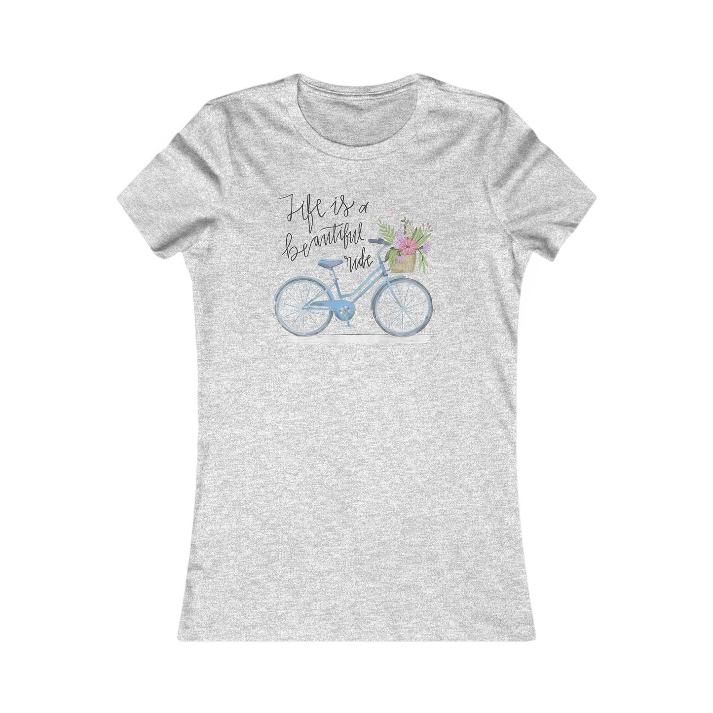 Bicycle T-Shirt For Beautiful Ride TShirt For Girl T Shirt For Woman Shirt For Feminine Bike Shirt For Bicycle Gift