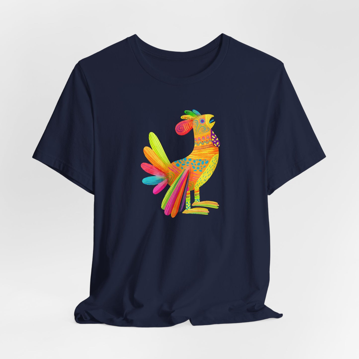 Mexican Folk Art T-Shirt For Watercolor Rooster T Shirt For Cinco de Mayo TShirt