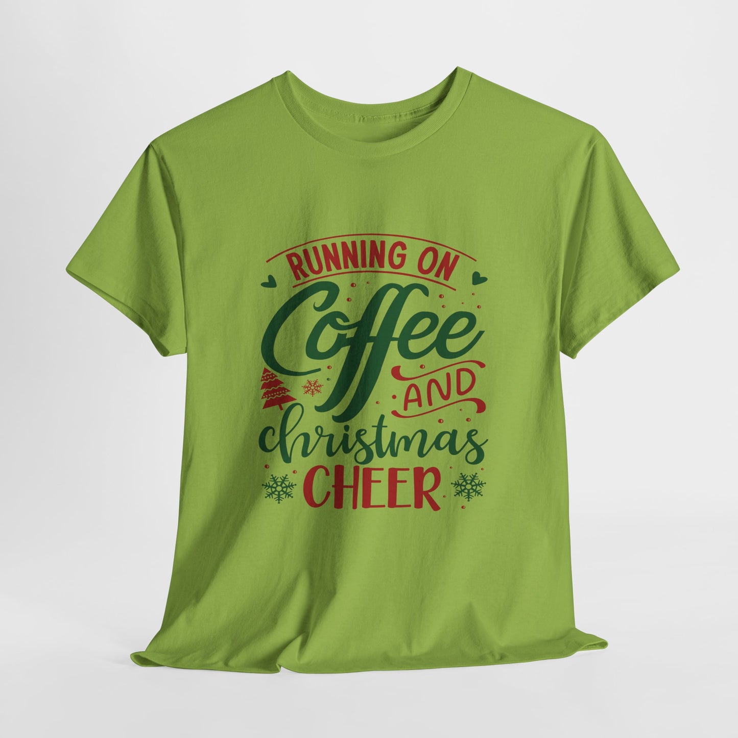 Christmas Cheer T-Shirt For Holiday Coffee TShirt For Festive Party T Shirt For Winter Vibes Gift