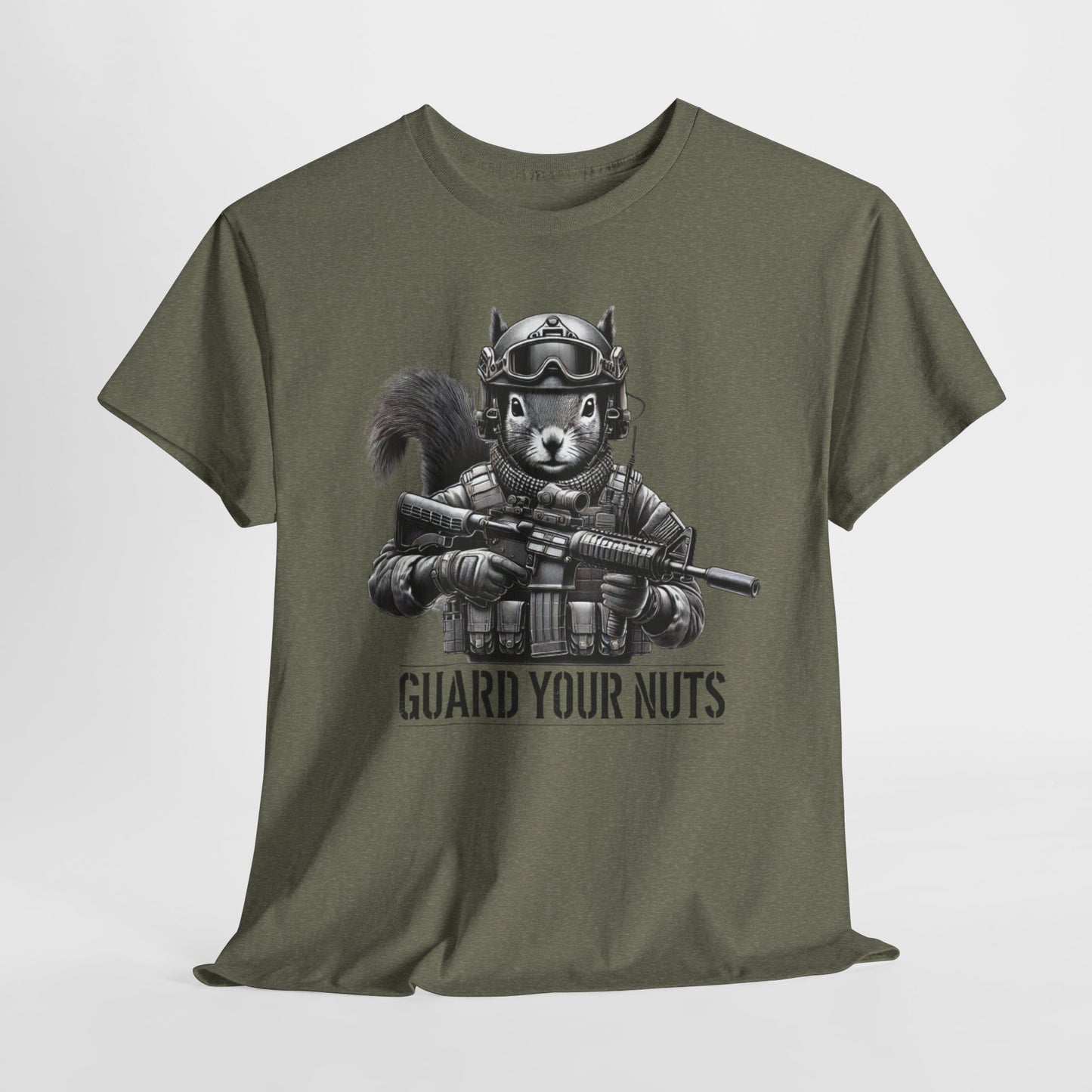 Funny Squirrel Guard Your Nuts T-Shirt Tactical 2A Graphic Tee