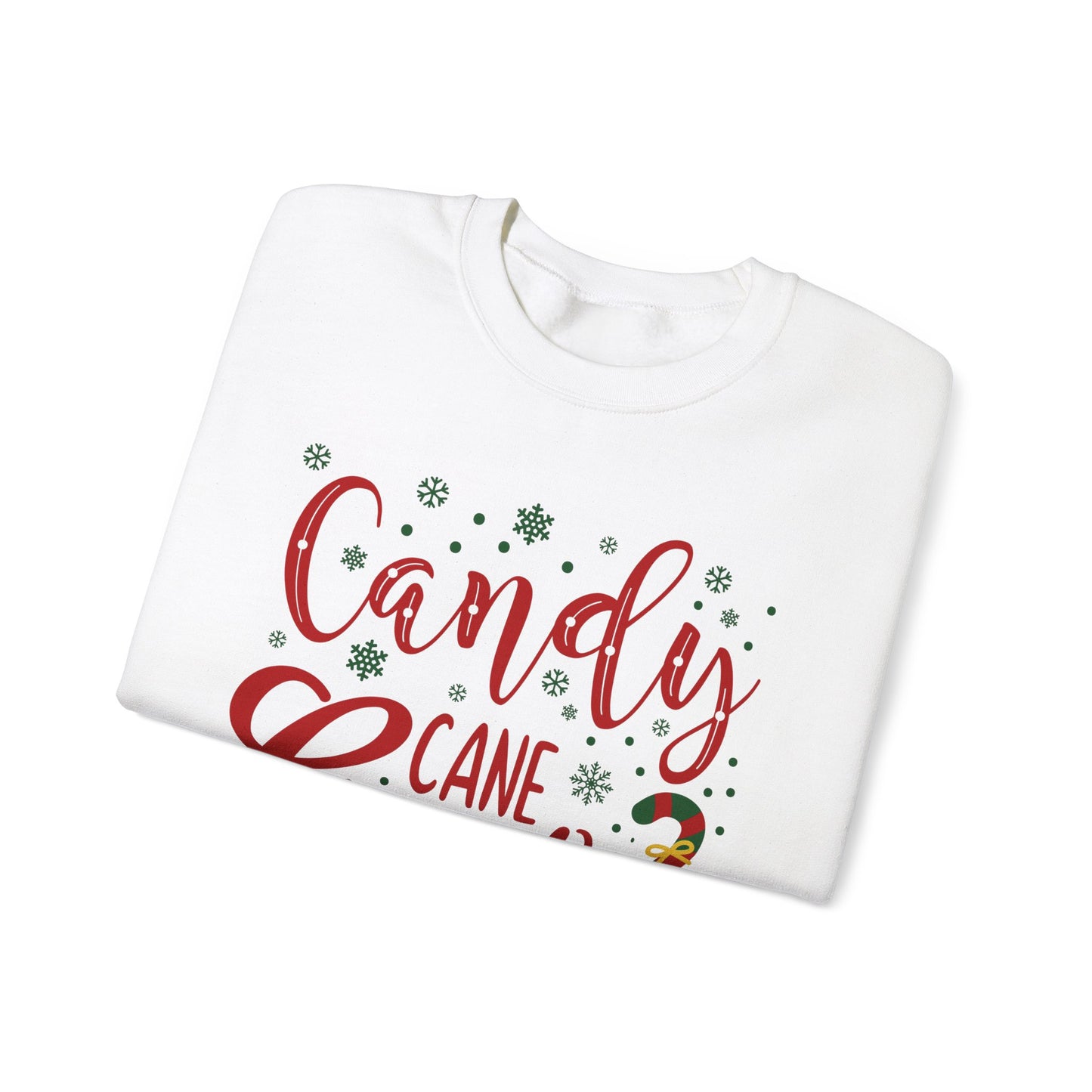 Candy Cane Crewneck Sweatshirt For Christmas Shirt For Holiday Winter Wear