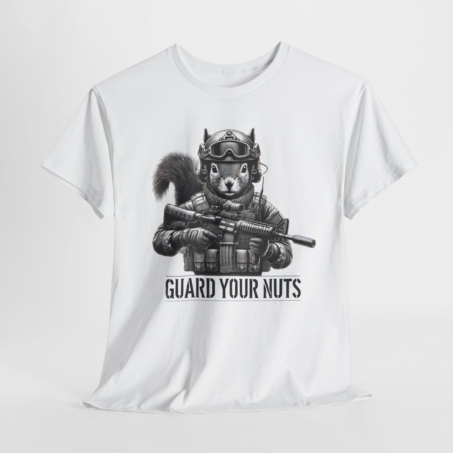 Funny Squirrel Guard Your Nuts T-Shirt Tactical 2A Graphic Tee