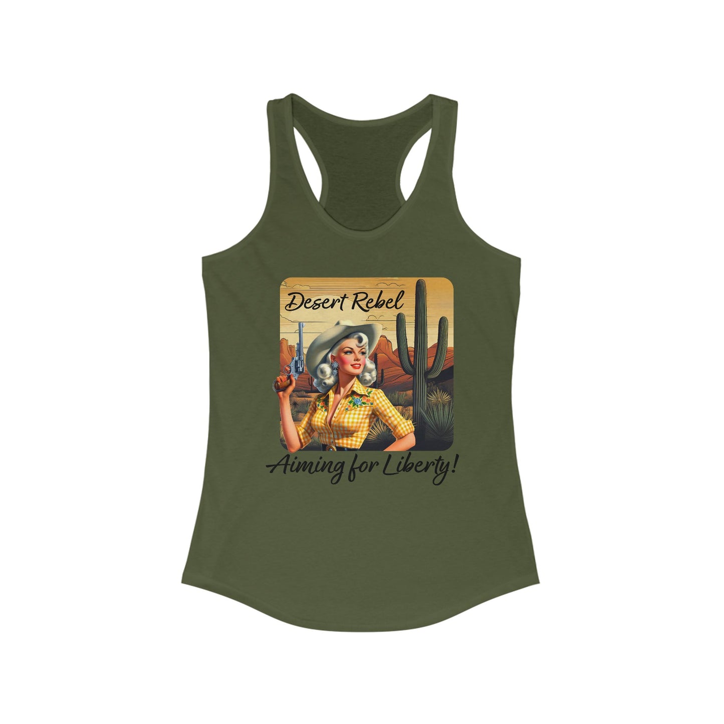Desert Rebel Retro Cowgirl Tank Top