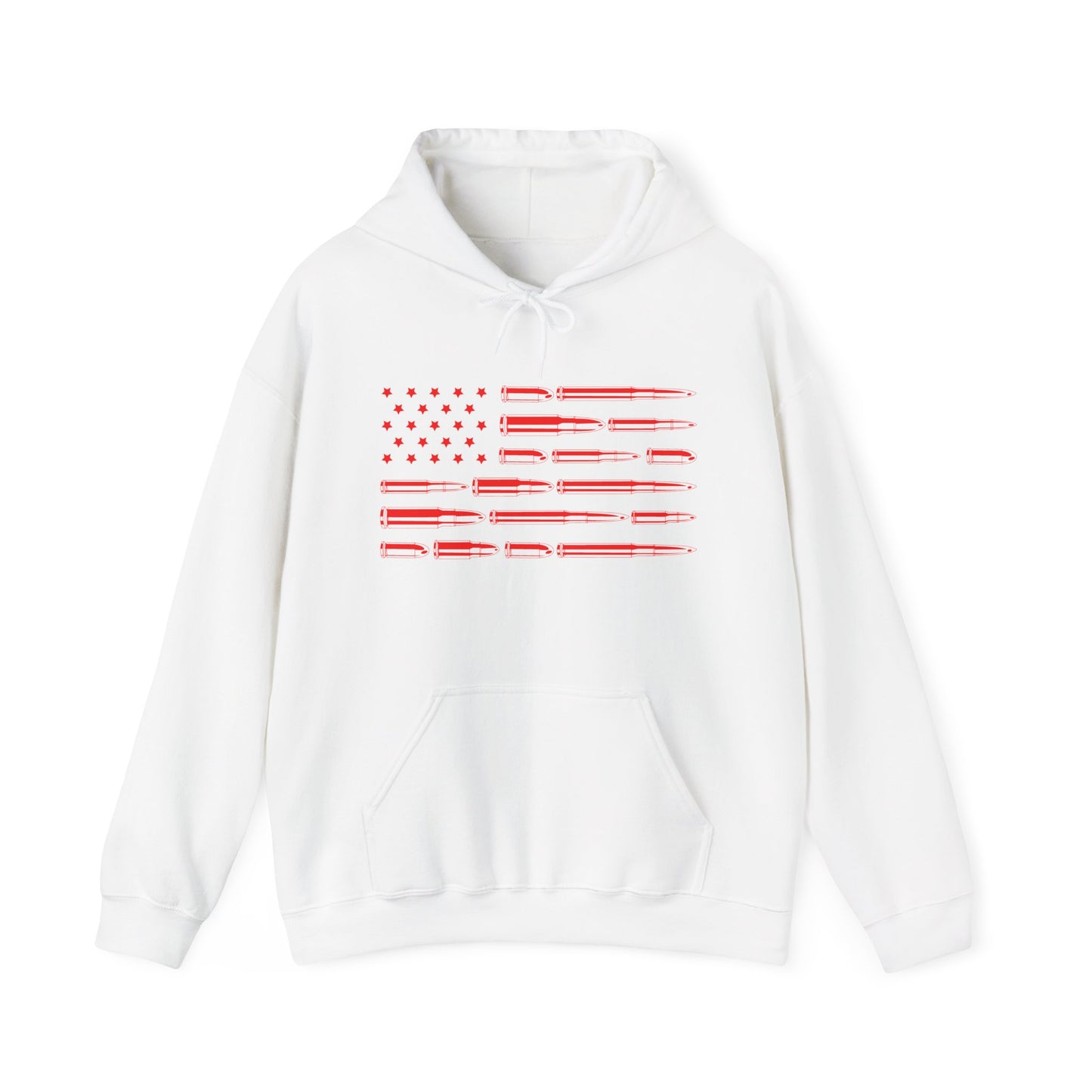 Bullet Flag Hooded Sweatshirt For Patriotic 2A Hoodie