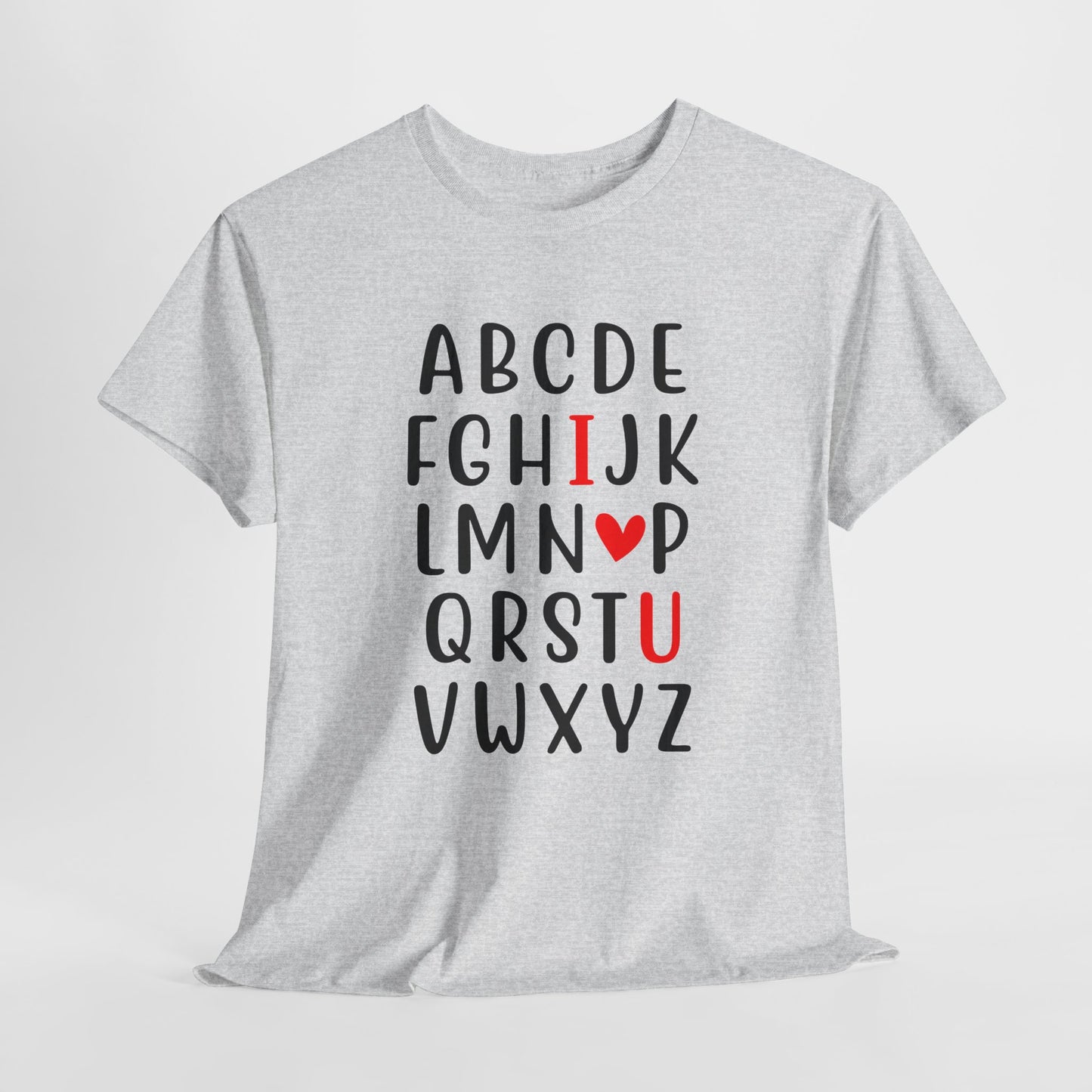 Alphabet Love T-Shirt For Valentine's Day T Shirt For Romance TShirt