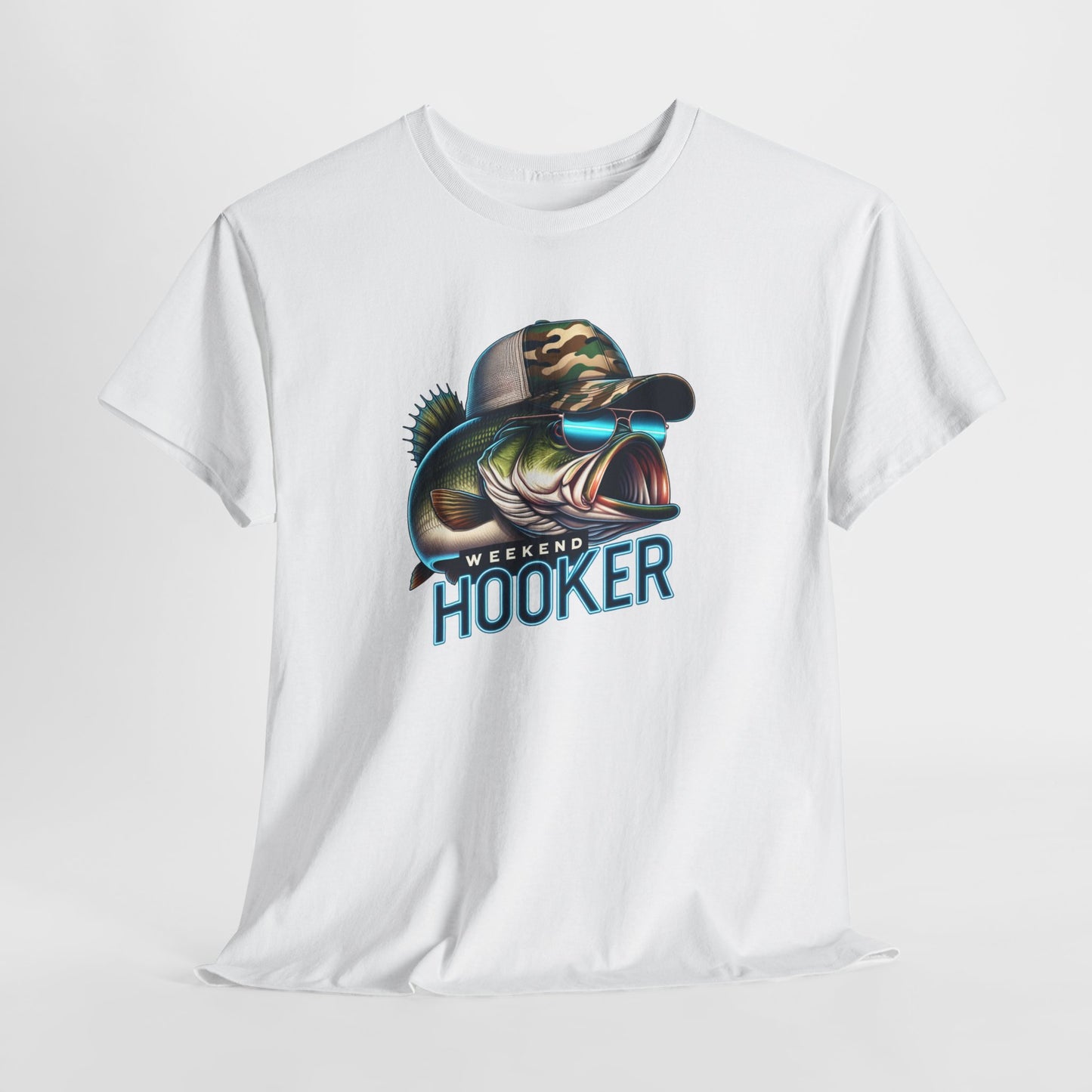 Punny Fishing T-Shirt For Bass Fisherman T Shirt For Weekend Hooker TShirt