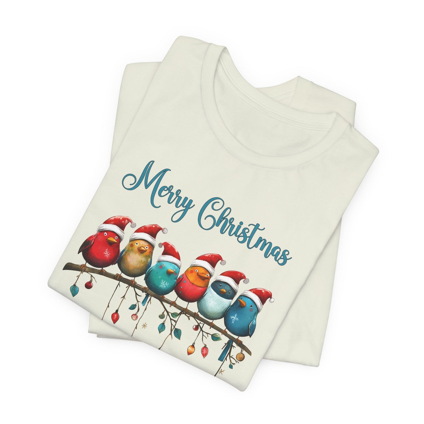 Holiday Birds T-Shirt For Christmas Finch T Shirt For Festive Feathered Friends TShirt