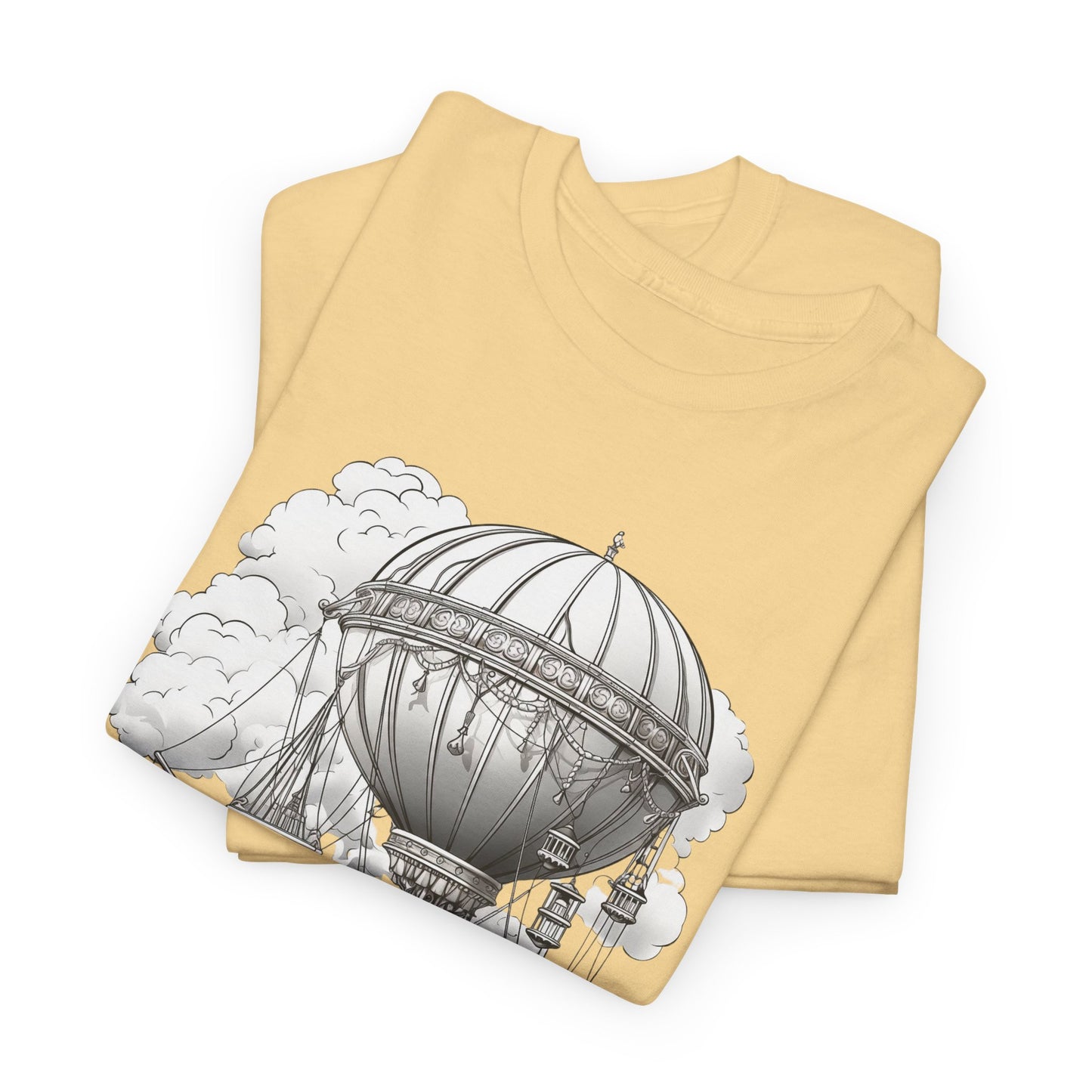 Retro Airship T-Shirt For Steampunk Style T Shirt For Victorian Era TShirt