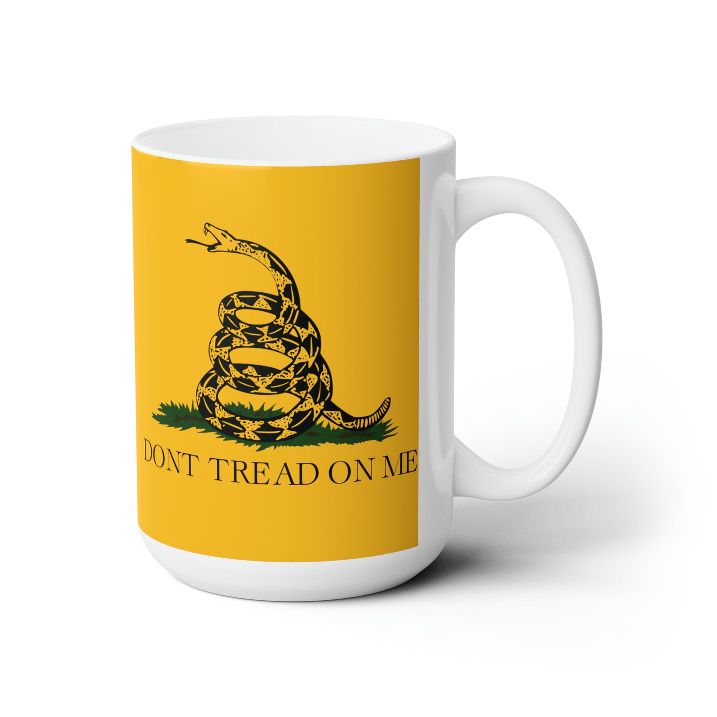 Gadsden Flag Coffee Mug For Don't Tread On Me Hot Tea Cup For Conservative Gift