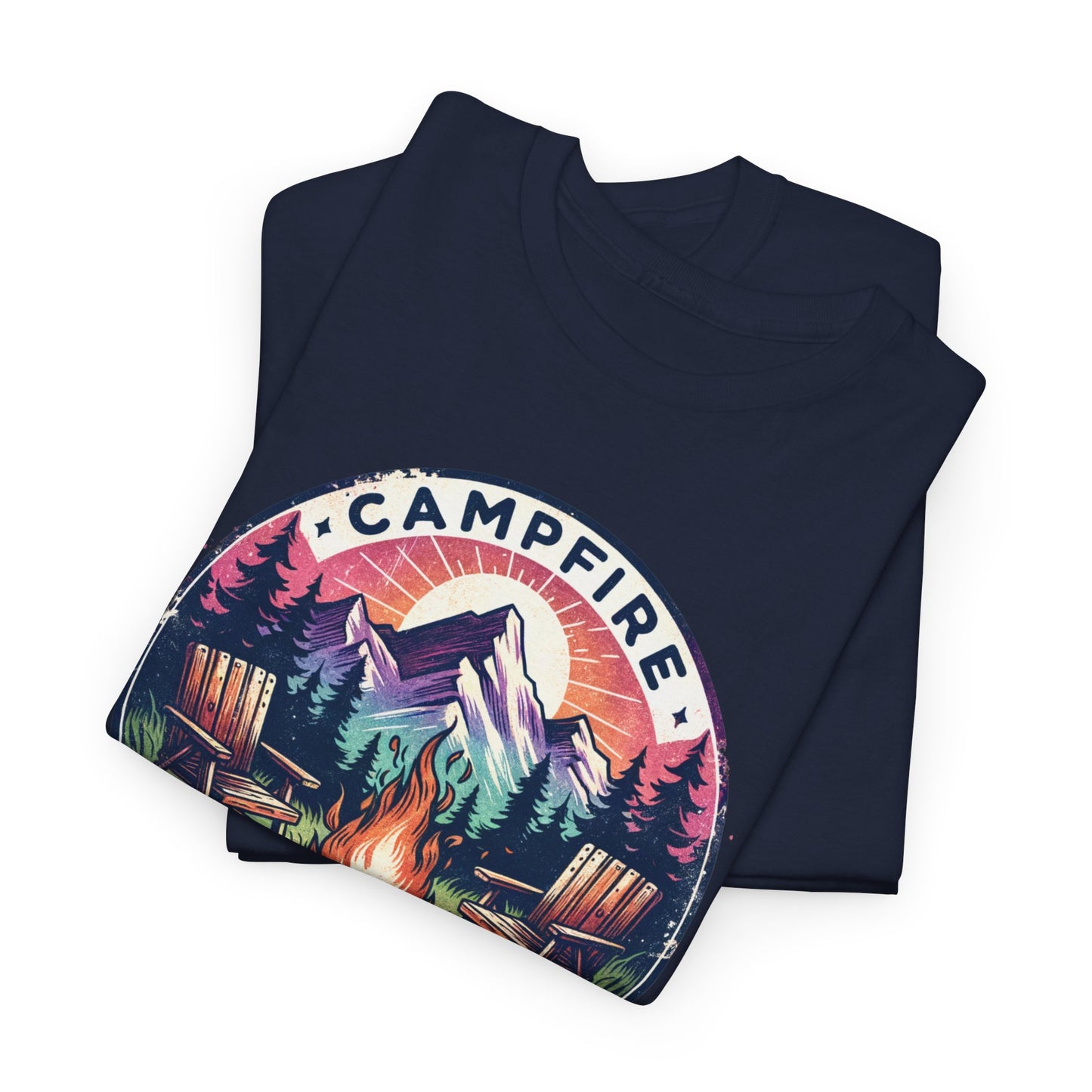 Campfire Social Club T-Shirt For Camping T Shirt For Outdoorsy Fire TShirt