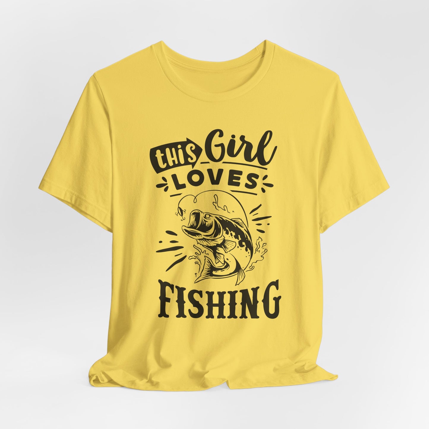 This Girl Loves Fishing T-Shirt For Outdoorsy T Shirt For Lady Angler TShirt