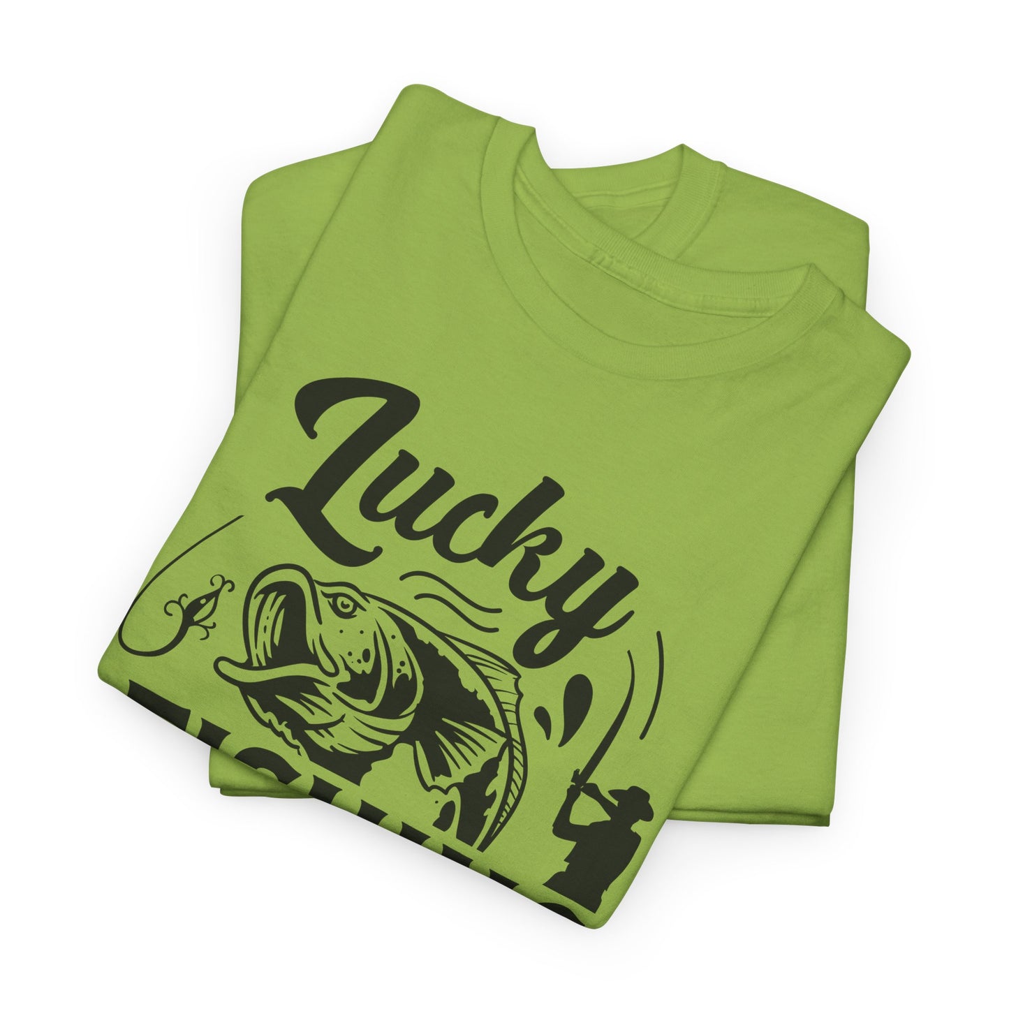 Lucky Fishing T-Shirt For Angler TShirt For Water Sport T Shirt