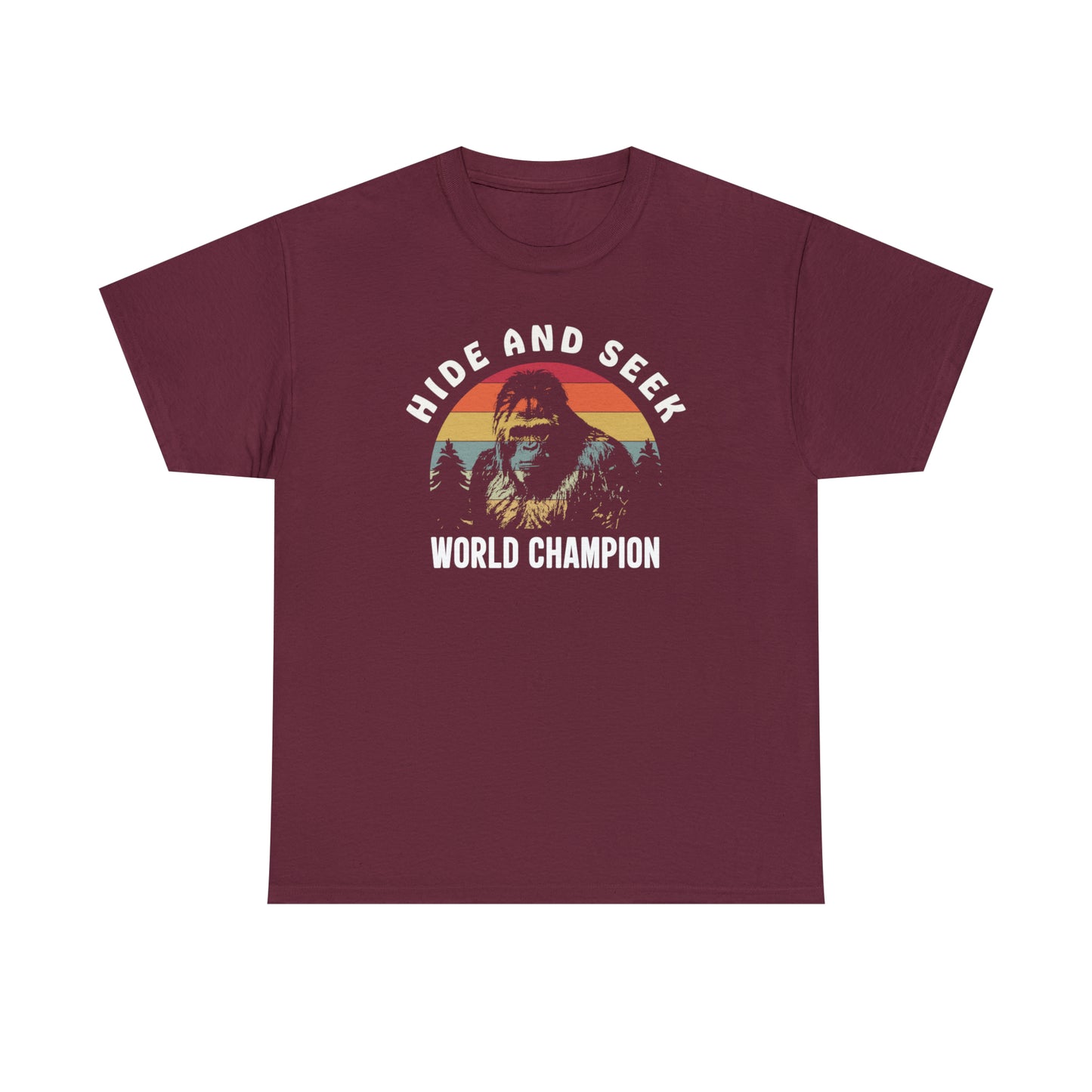 Yeti T-Shirt For Hide And Seek T Shirt For Bigfoot TShirt For World Champion TShirt For Sasquach Shirt For Bigfoot Conspiracy Fan