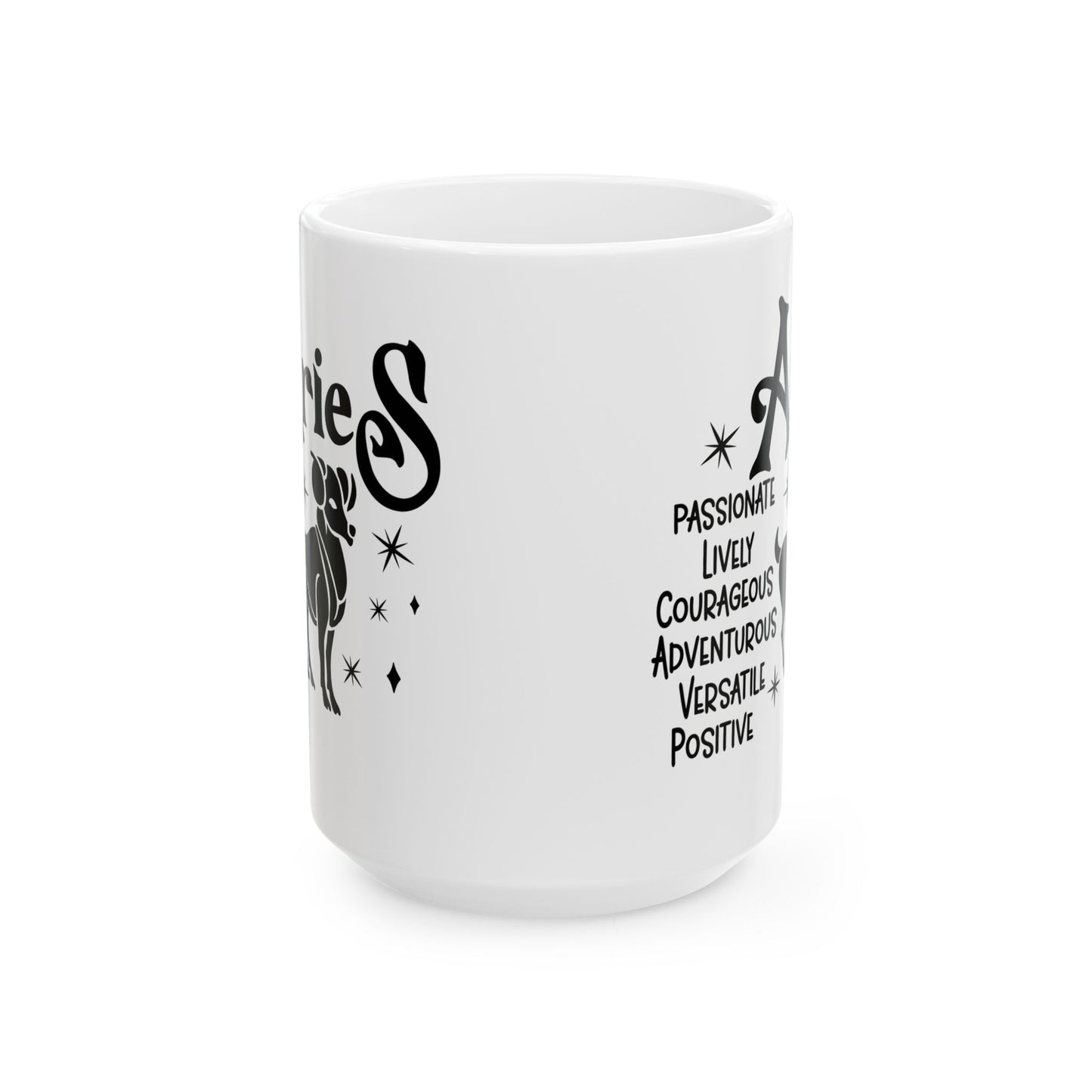 Aries Ceramic Mug For Zodiac Coffee Cup For Astrology Birthday Gift Idea