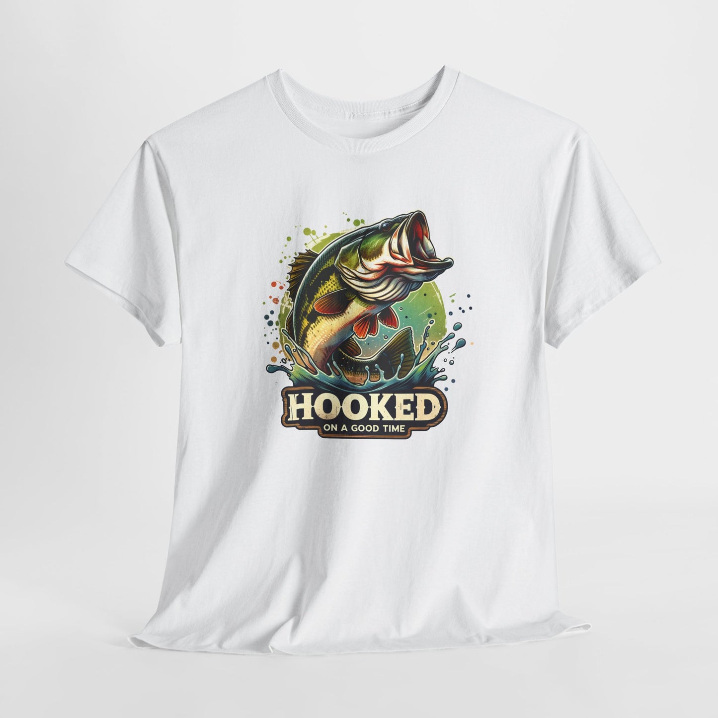 Hooked T-Shirt For Fishing T Shirt For Bass TShirt For Sportsman Tee