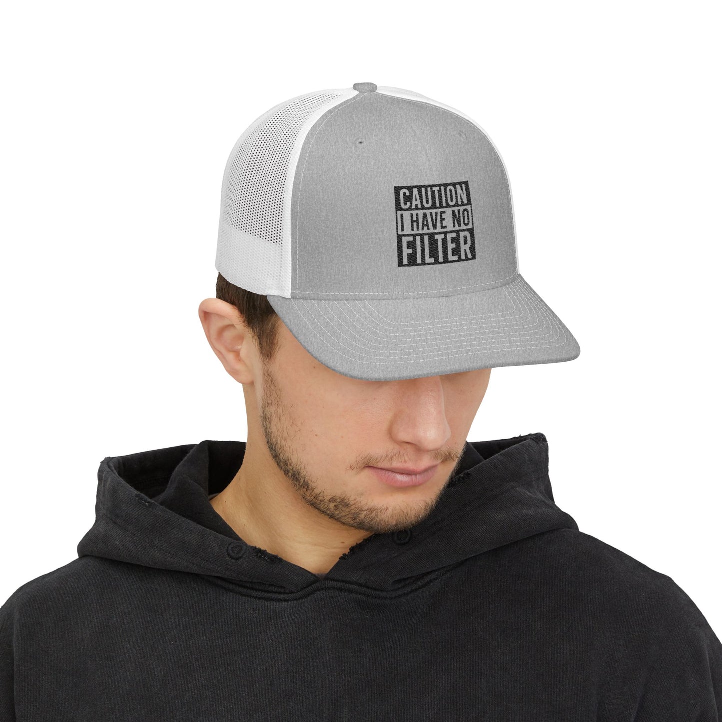 Caution I Have No Filter Snapback Trucker Cap