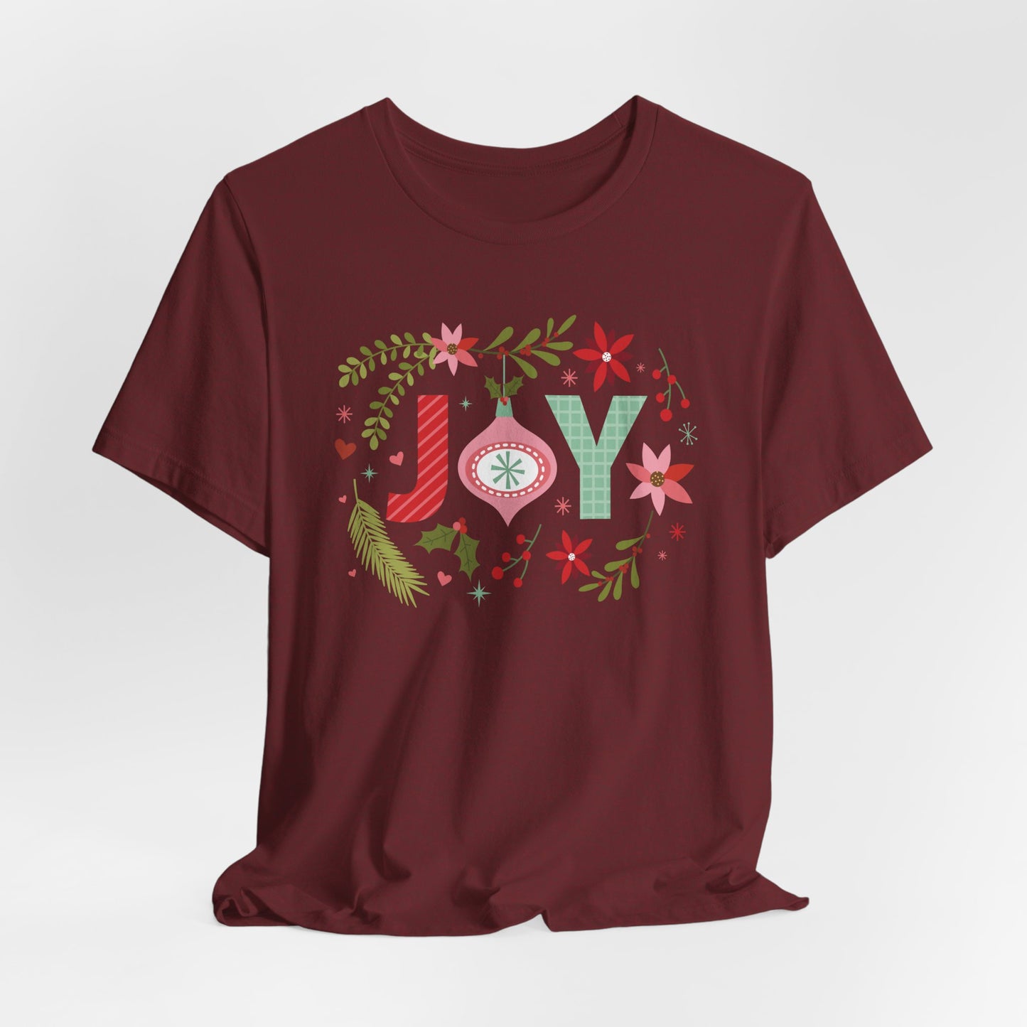 Joy T-Shirt For Christmas T Shirt For Holiday Cheer TShirt For Gift For Her