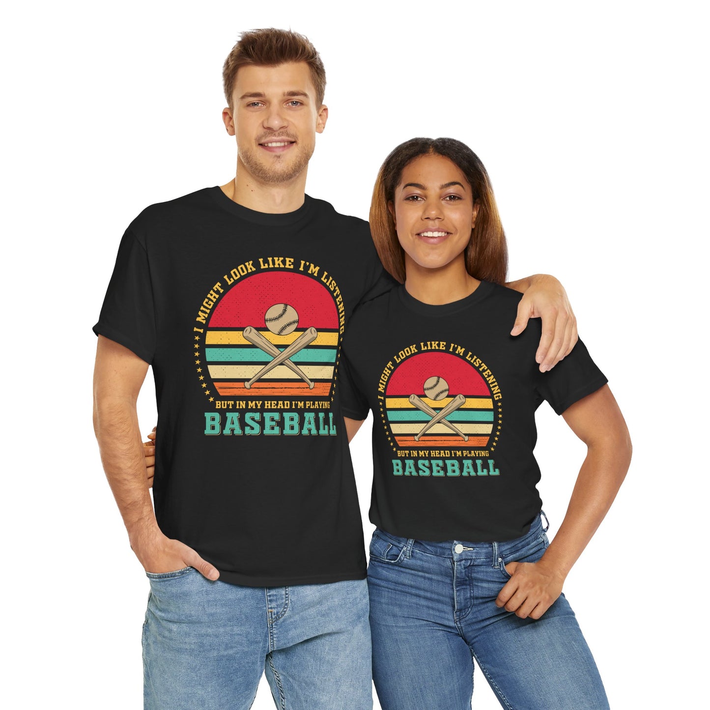 Playing Baseball T-Shirt For Distracted T Shirt For Sports Junkie TShirt