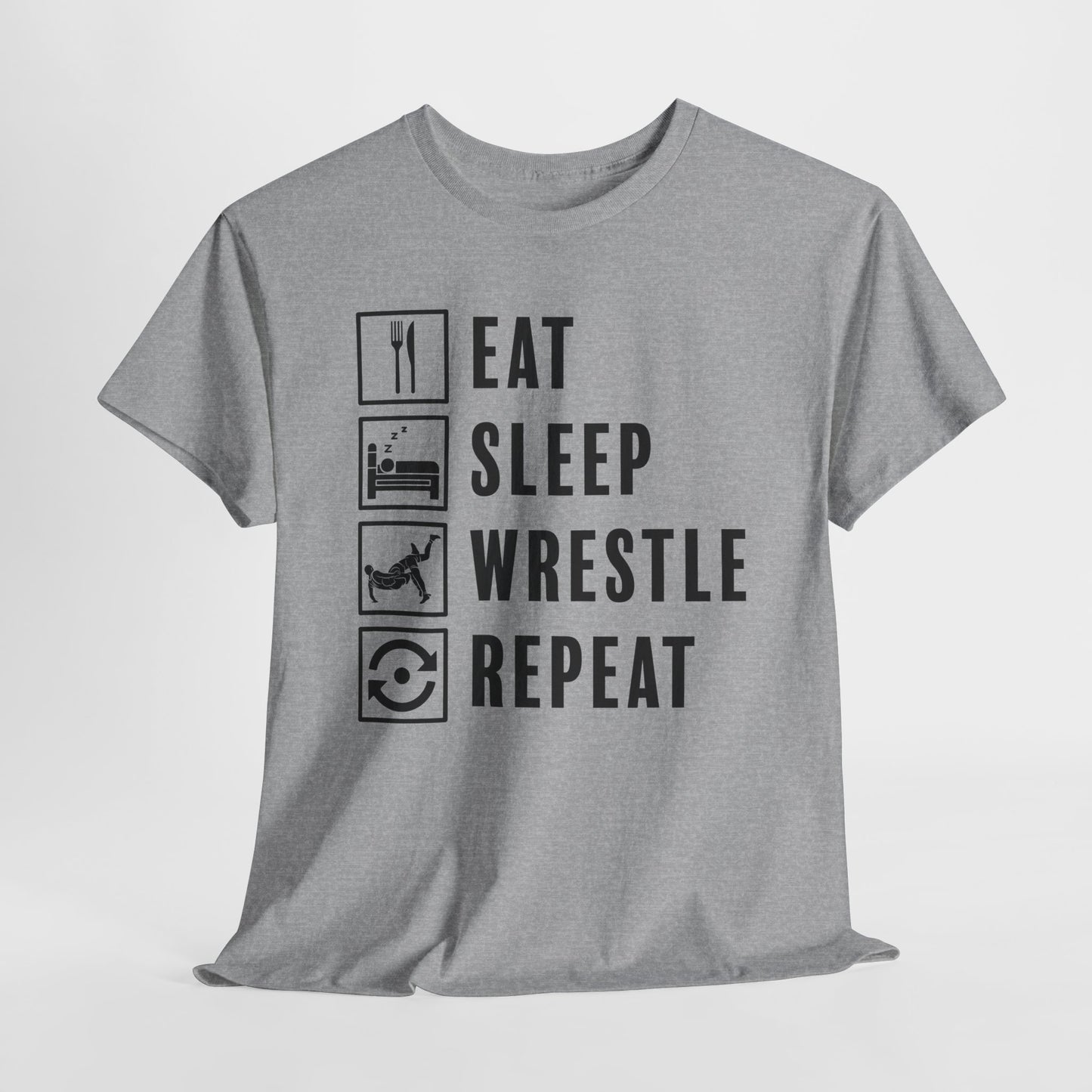 Wrestle Repeat T-Shirt For Takedown TShirt For Wrestling Match T Shirt