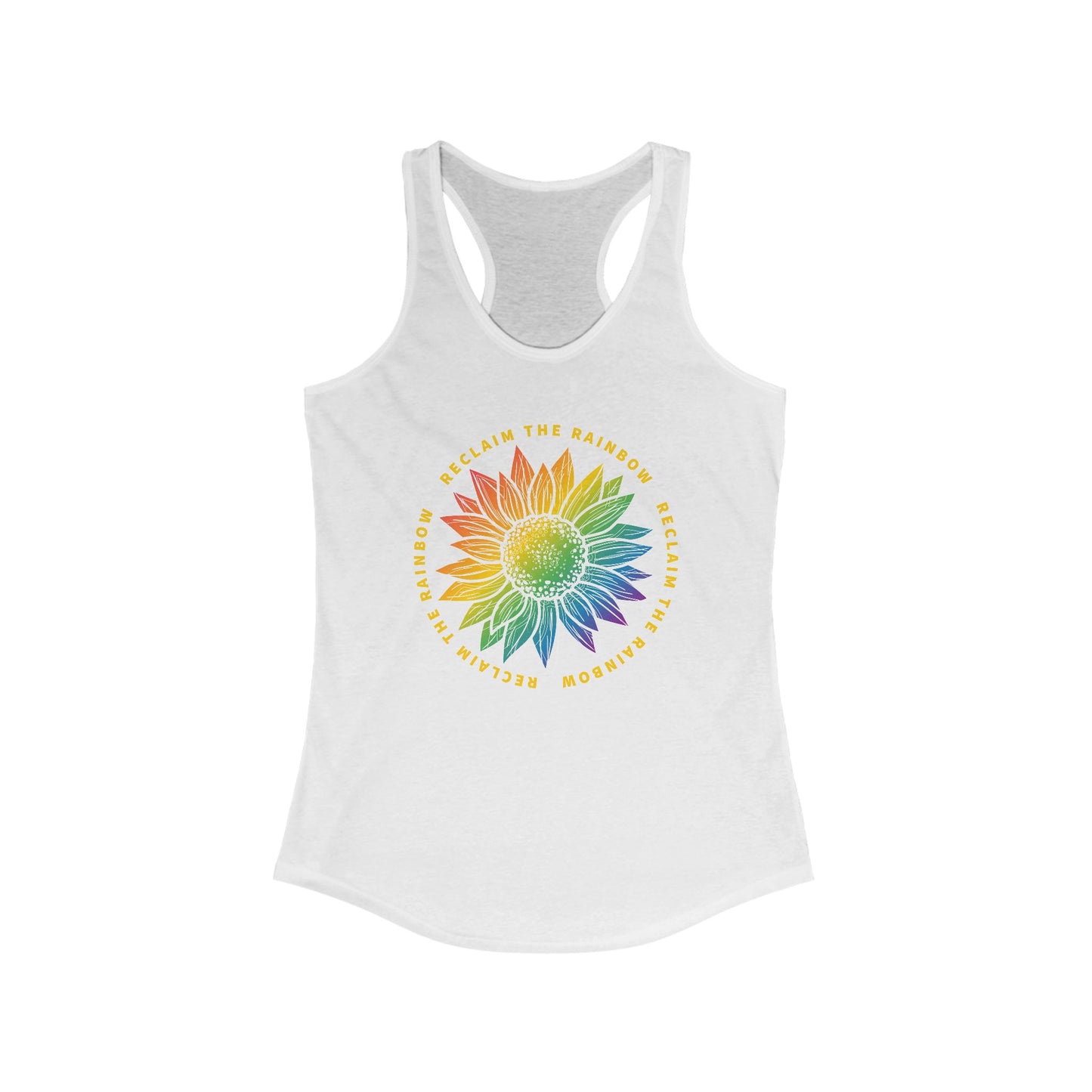 Reclaim The Rainbow Tank Top For Sunflower Shirt For Spiritual Tank For Genesis 9:17 Tank Top For Christian Shirts