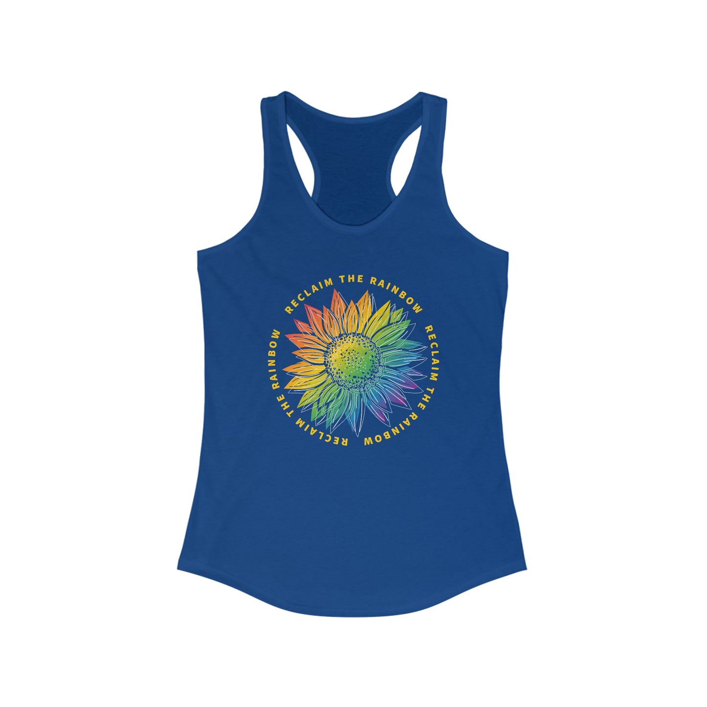 Reclaim The Rainbow Tank Top For Sunflower Shirt For Spiritual Tank For Genesis 9:17 Tank Top For Christian Shirts