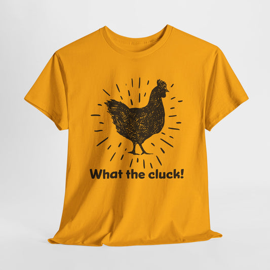 What The Cluck Black Chicken T-Shirt - Funny Tee