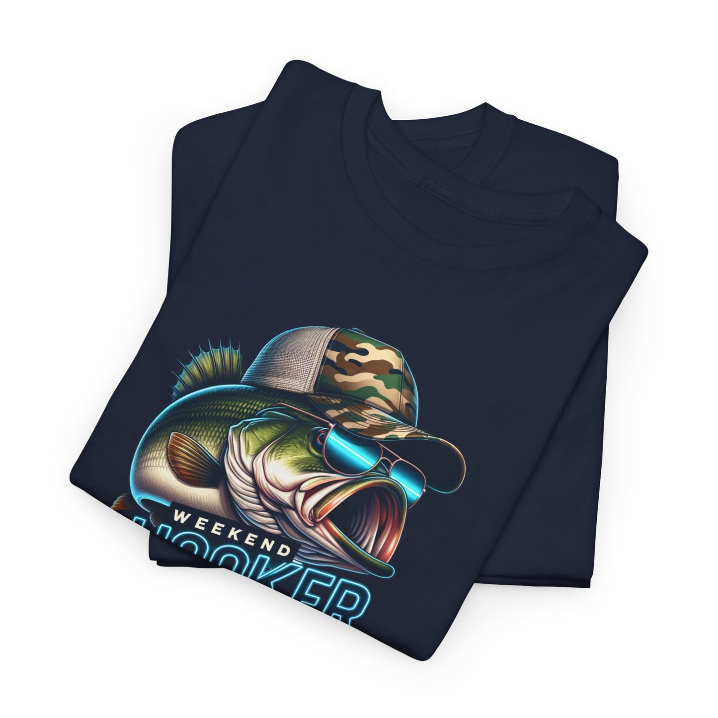 Punny Fishing T-Shirt For Bass Fisherman T Shirt For Weekend Hooker TShirt