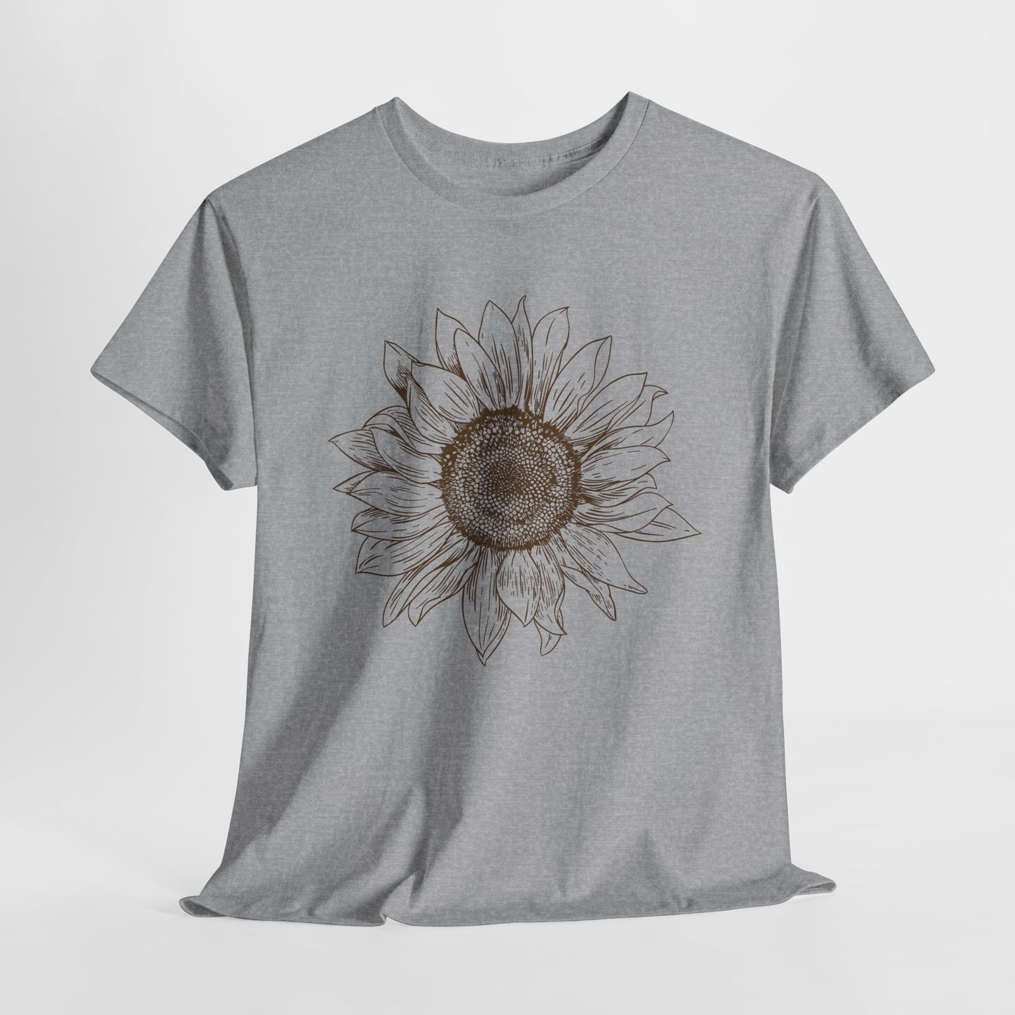 Sunflower T-Shirt With Floral Print TShirt With Flower T Shirt For Gardener Shirt For Fall Flower T-Shirt For Minimalist