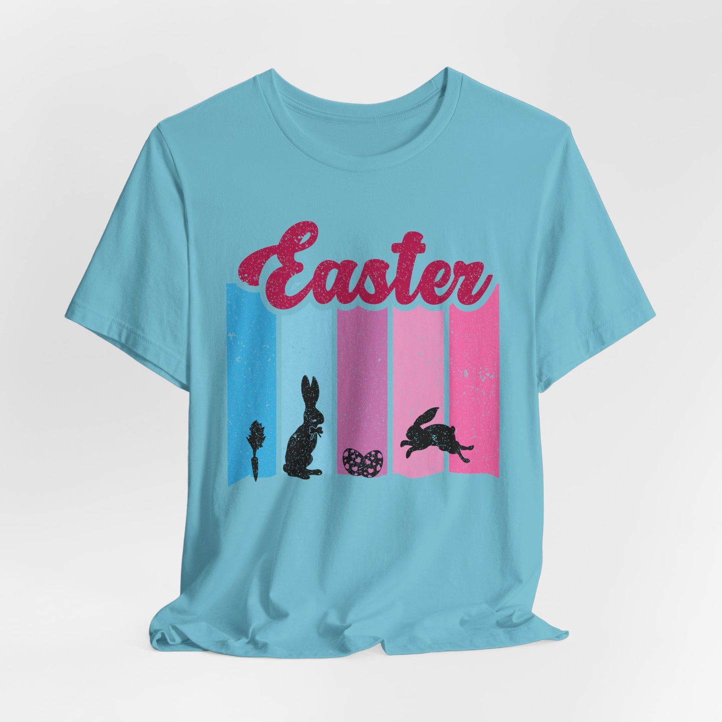 Bunny Scene T-Shirt For Easter Vibes T Shirt For Christian Holiday TShirt