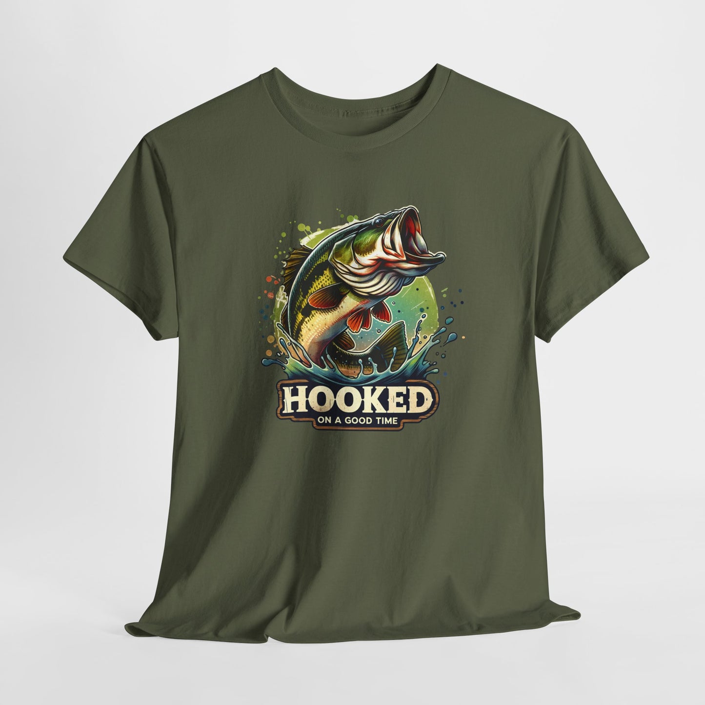 Hooked T-Shirt For Fishing T Shirt For Bass TShirt For Sportsman Tee