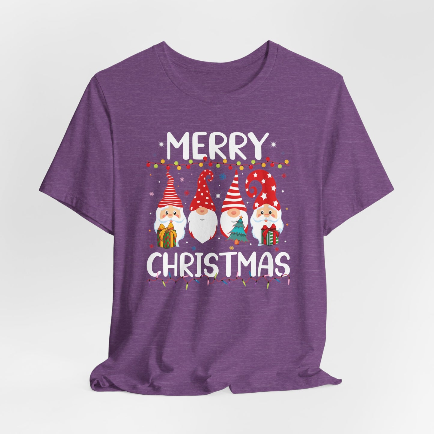 Holiday Gnome T-Shirt For Merry Christmas T Shirt For Xmas Lights TShirt