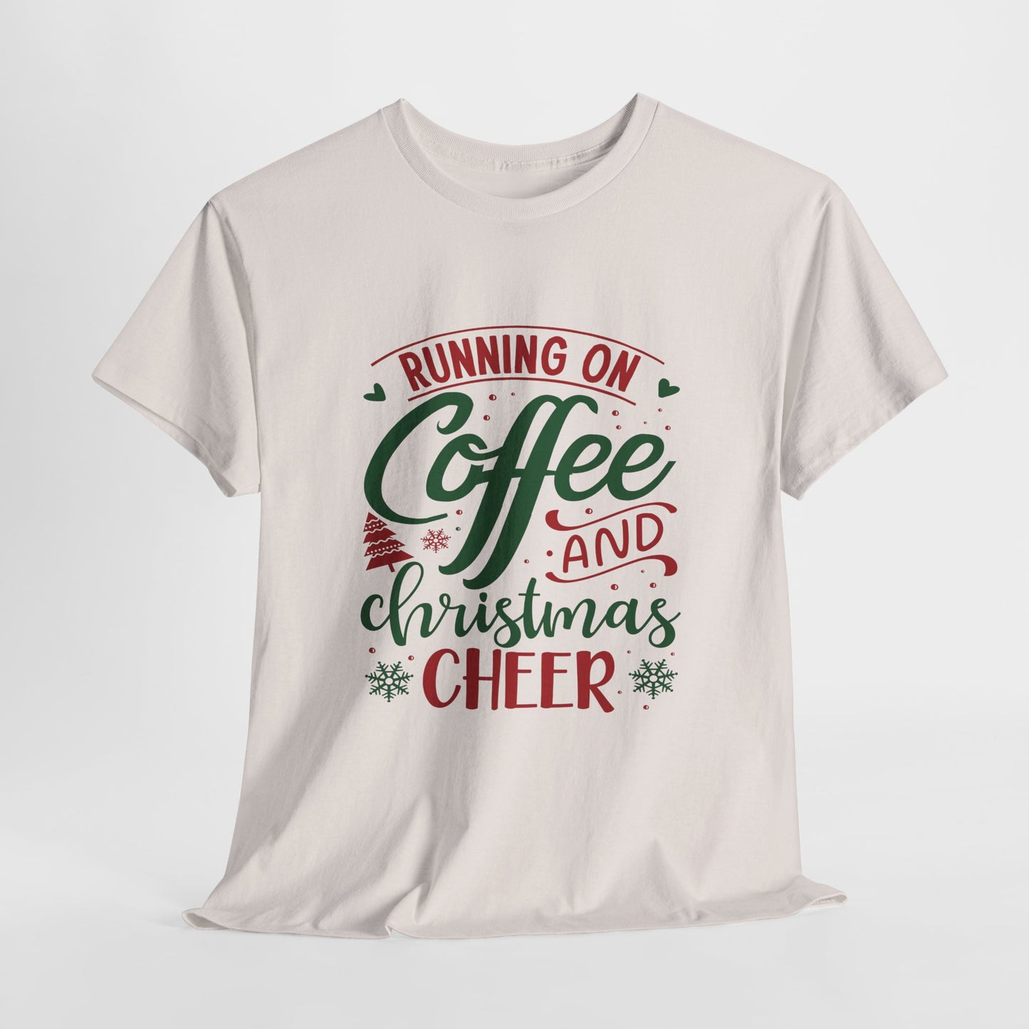 Christmas Cheer T-Shirt For Holiday Coffee TShirt For Festive Party T Shirt For Winter Vibes Gift