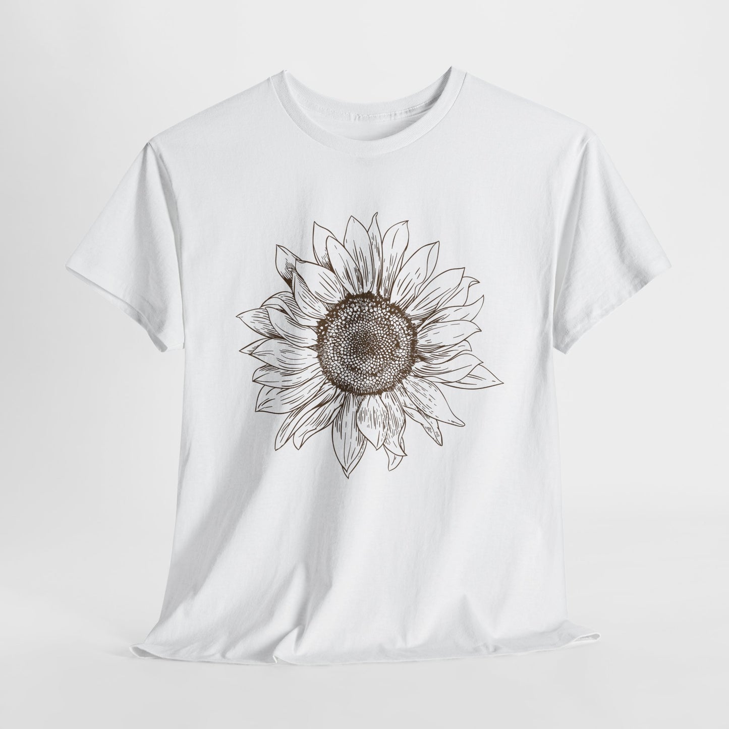 Sunflower T-Shirt With Floral Print TShirt With Flower T Shirt For Gardener Shirt For Fall Flower T-Shirt For Minimalist