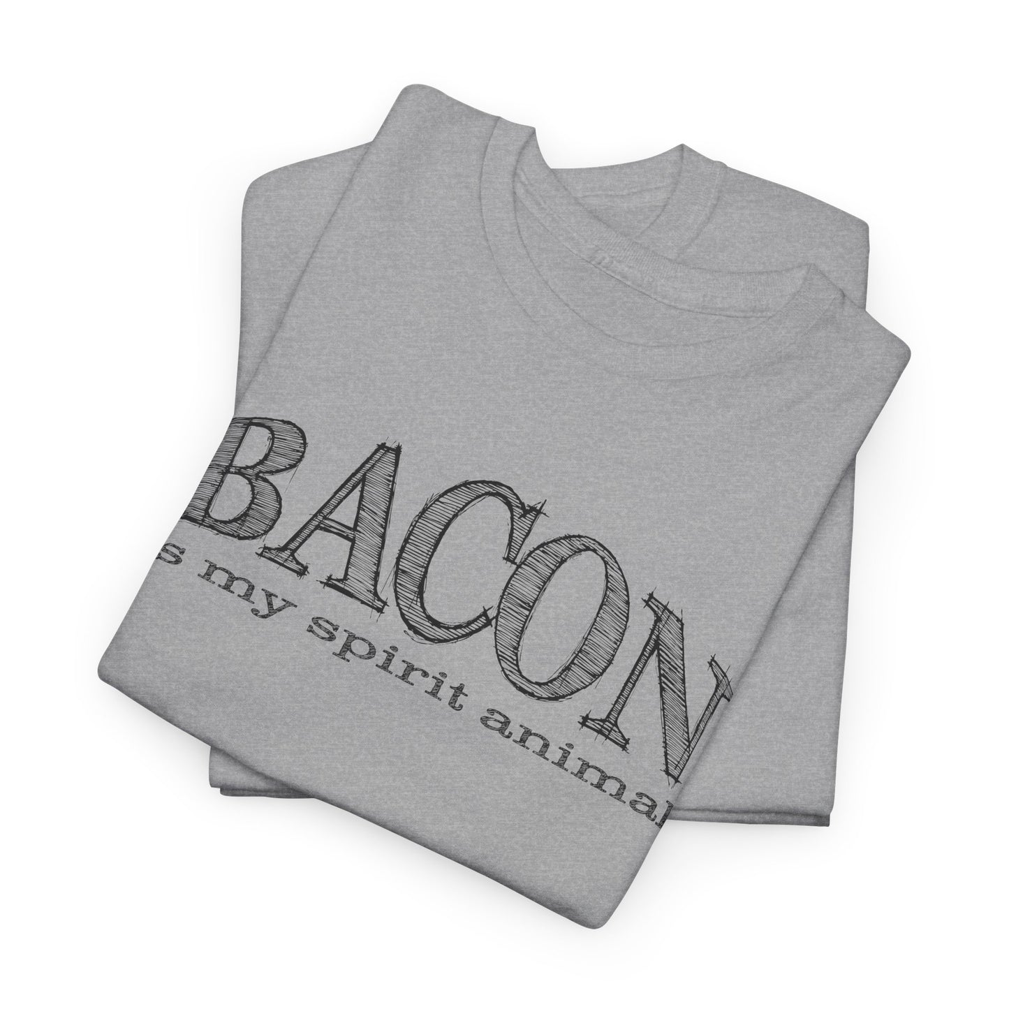 Bacon Is My Spirit Animal T-Shirt For Foodie T Shirt For Pork Enthusiast TShirt