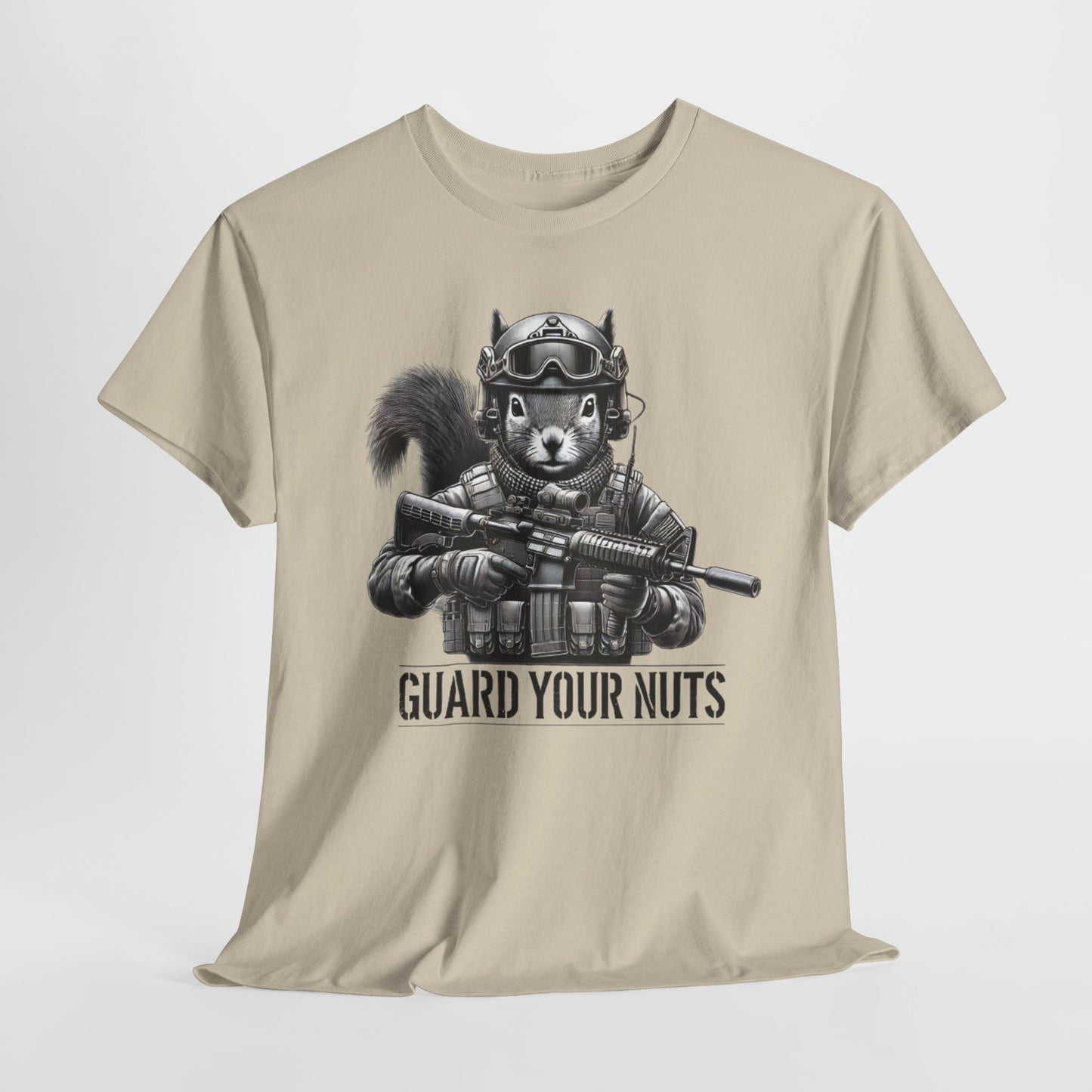 Funny Squirrel Guard Your Nuts T-Shirt Tactical 2A Graphic Tee