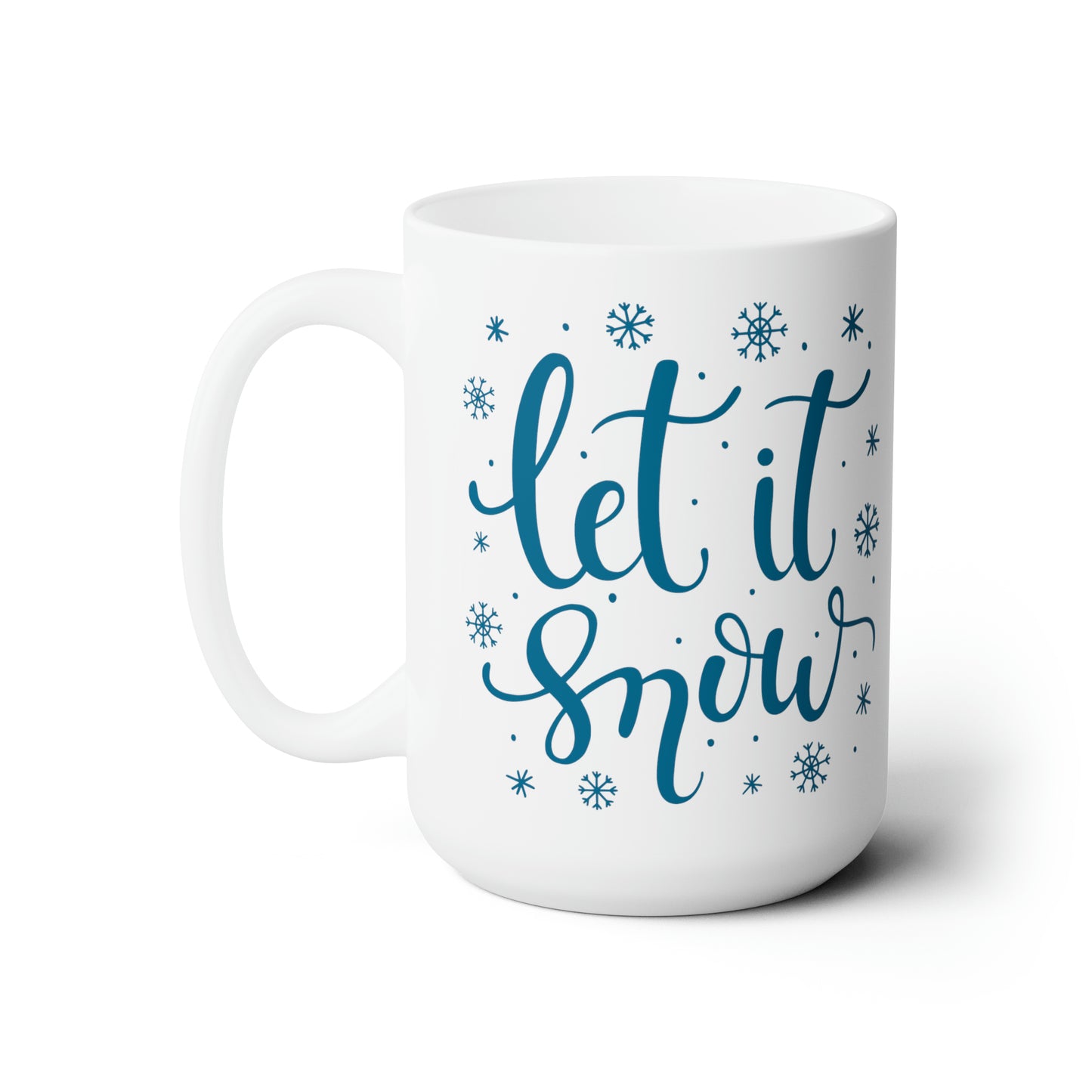 Let It Snow Coffee Mug Hot Beverage Cup Winter Tea Cup