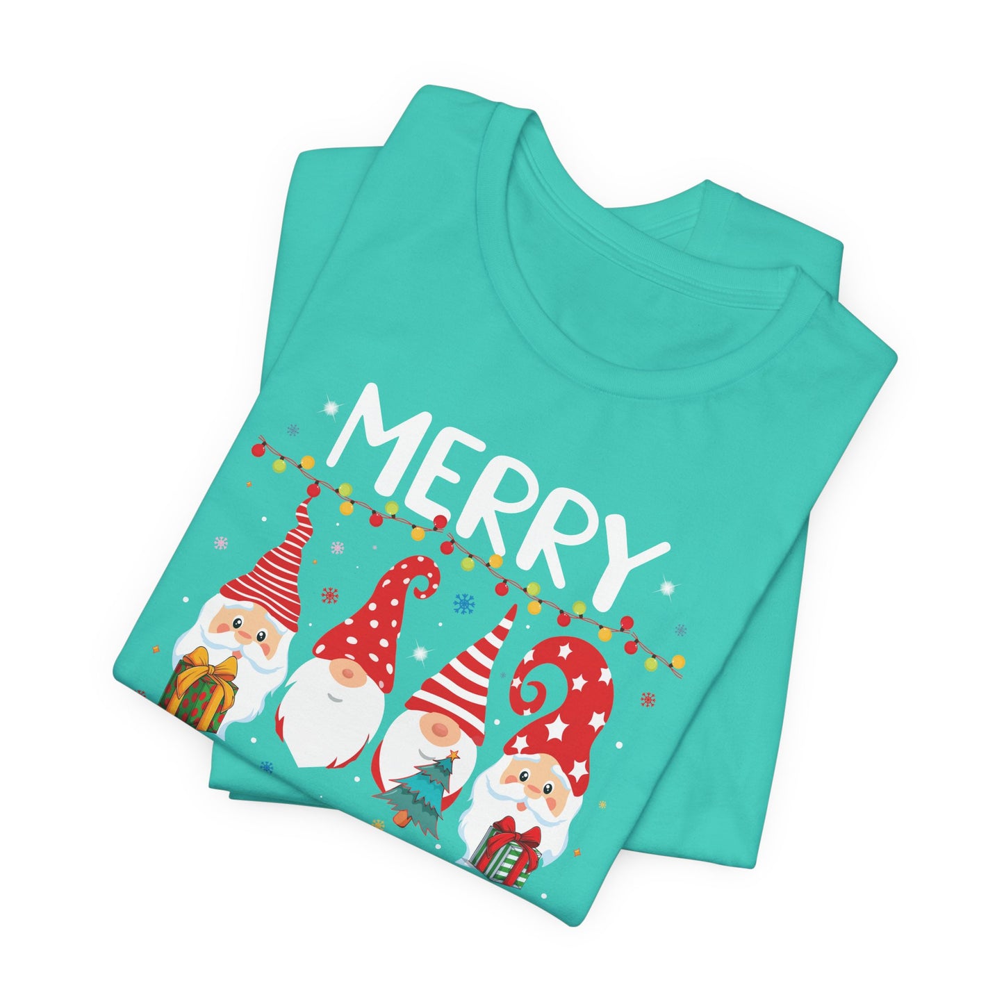 Holiday Gnome T-Shirt For Merry Christmas T Shirt For Xmas Lights TShirt