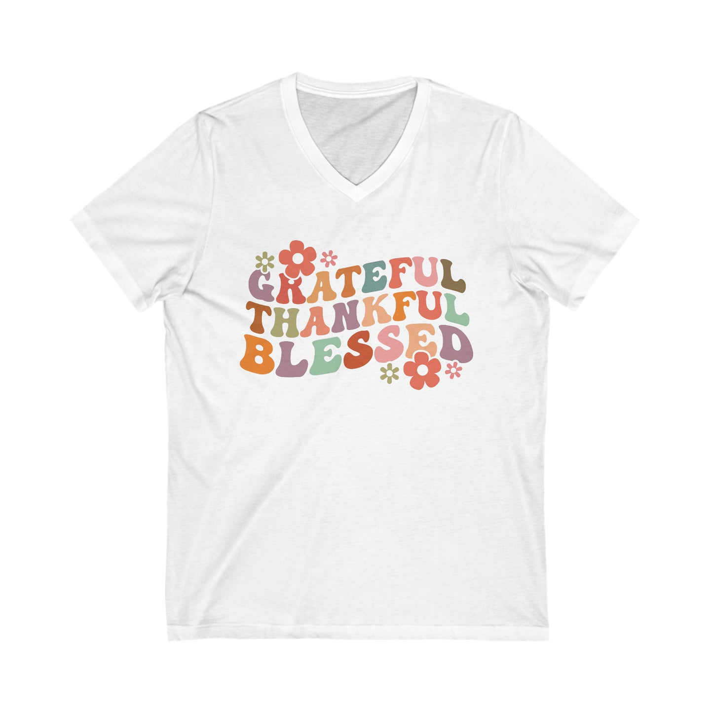 Retro Thanksgiving T-Shirt For Blessed T Shirt For Thankful TShirt For Grateful Tee For Turkey Day