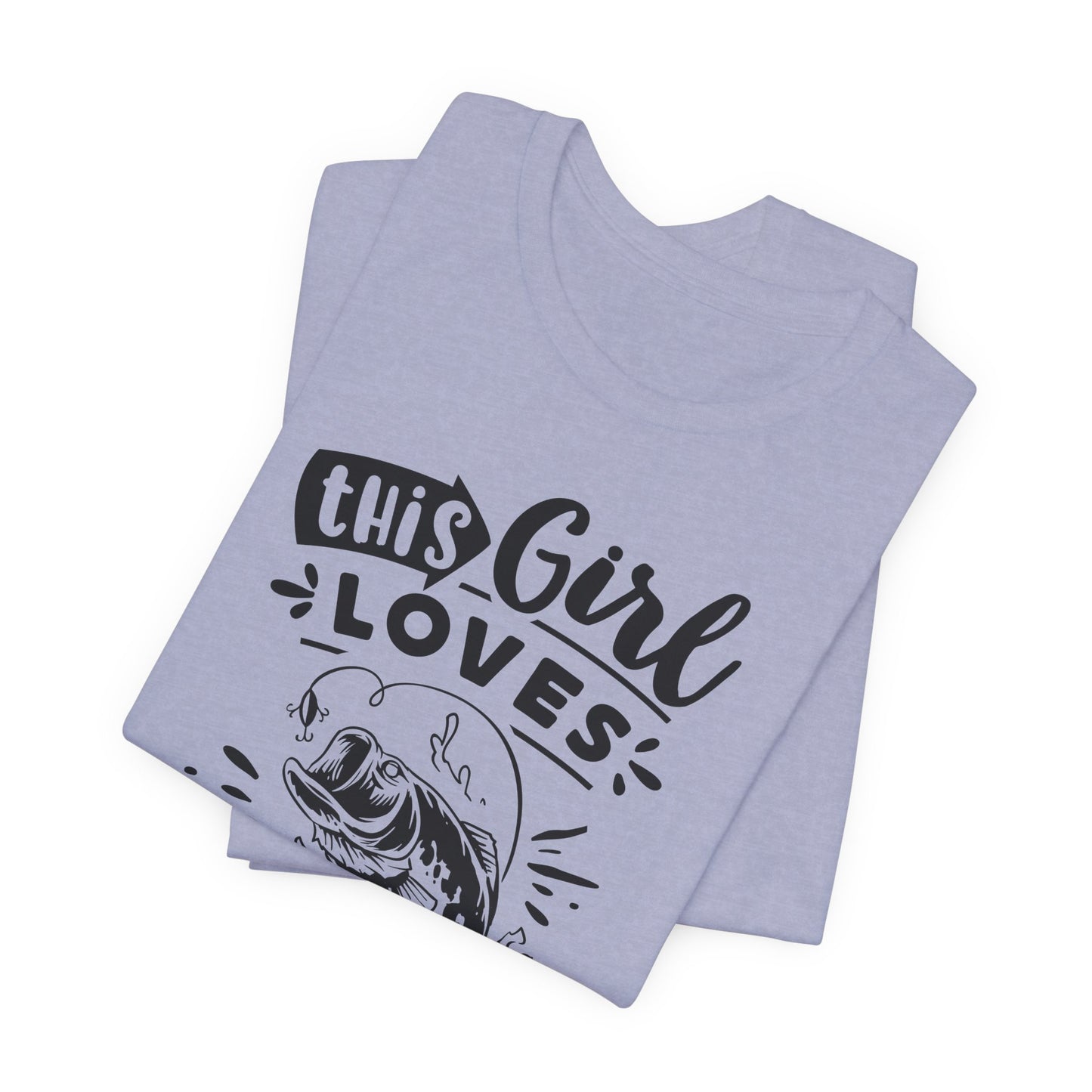 This Girl Loves Fishing T-Shirt For Outdoorsy T Shirt For Lady Angler TShirt